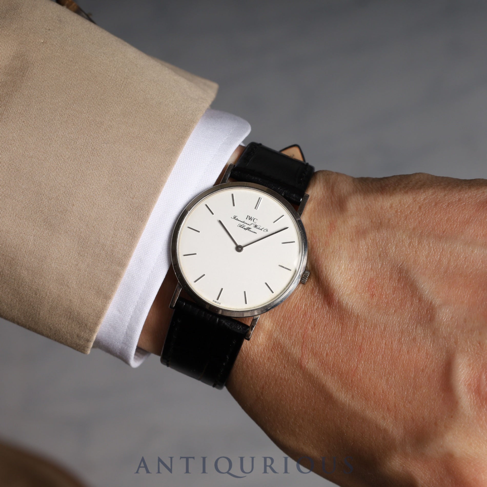 IWC Portofino IW201003 Manual winding Cal.1852 750 Leather Genuine buckle (SS) White dial Overhauled IWC