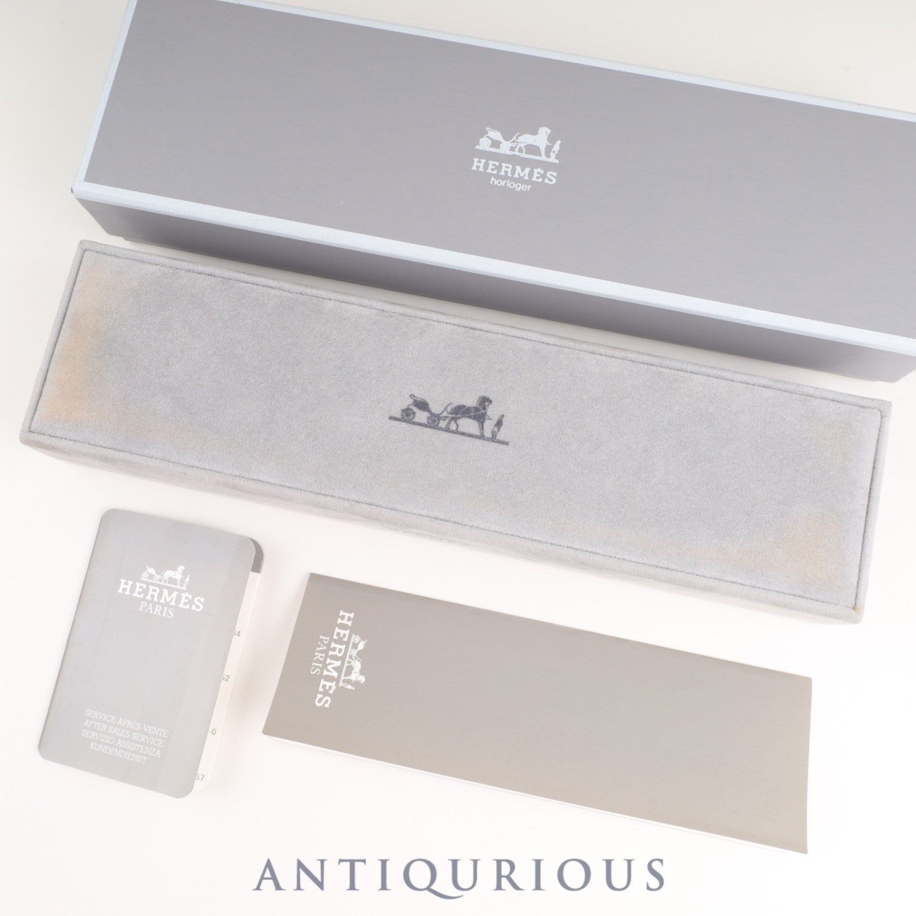 Hermès Cloajour CR1.240 Quartz Cal.976.001 SS/GP SS/GP White Dial Box Booklet Warranty (1996) Overhauled