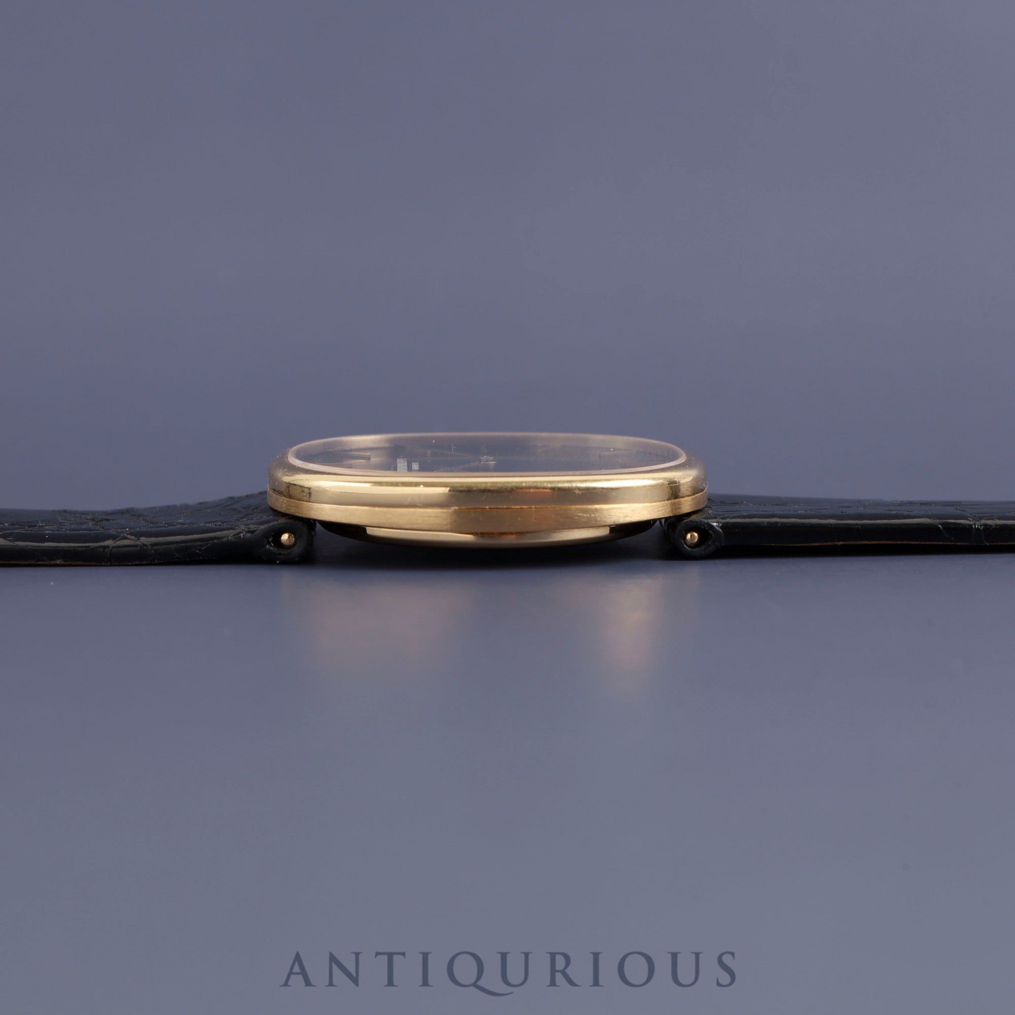 パテック・フィリップ ゴールデンエリプス 3848 手巻き Cal.215 750 革 純正尾錠(750)ブルー文字盤 オーバーホール済み