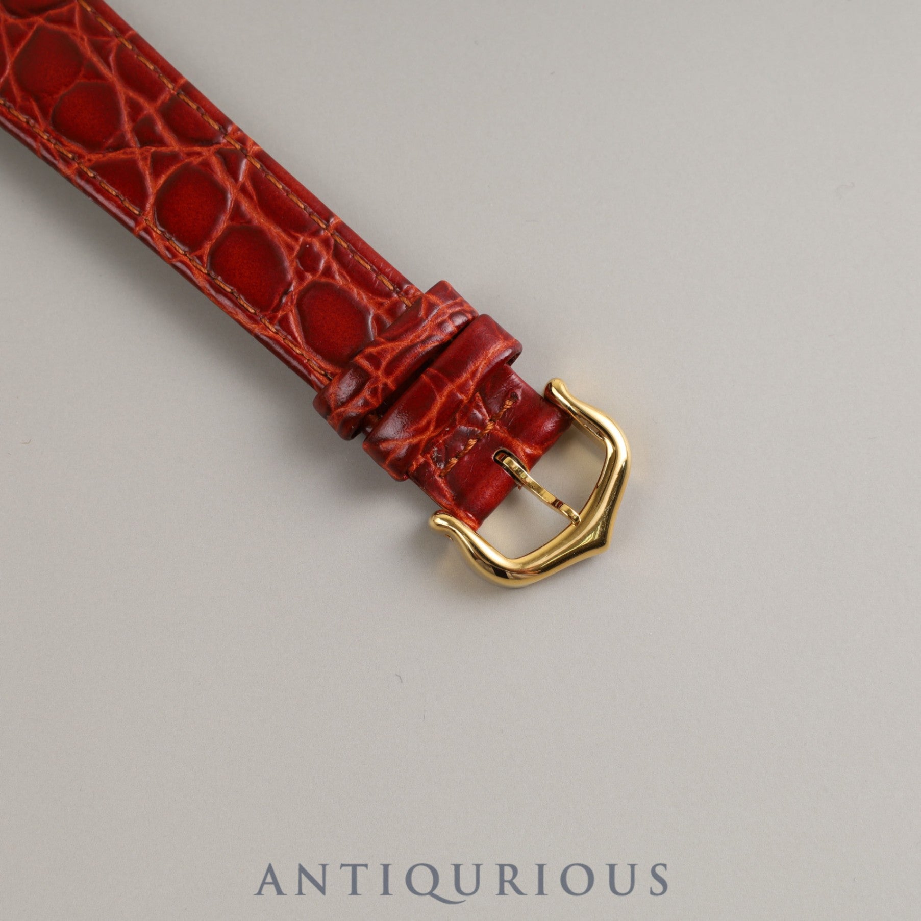 Cartier Must Tank LM QZ 6 81006 SV925 Leather Genuine Buckle (GP) Cloisonné Dial Overhauled