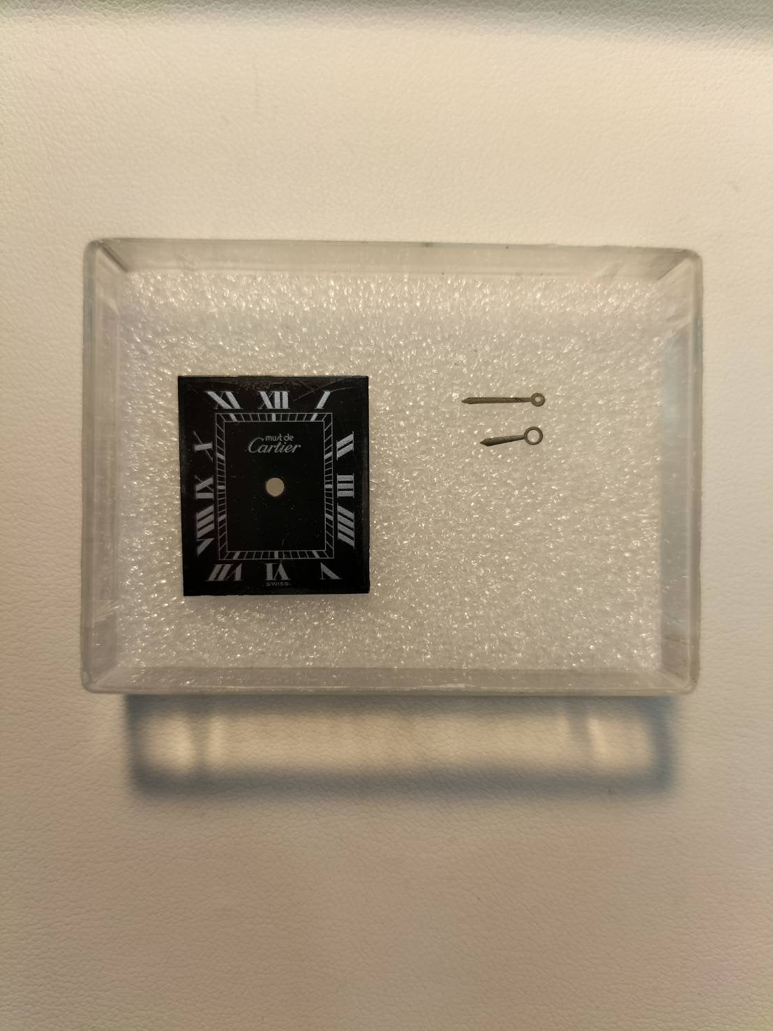 カルティエ マストタンク LM 手巻き Cal.78-1 SV925 革 純正尾錠(GP)ブラックローマン文字盤 オーバーホール済み