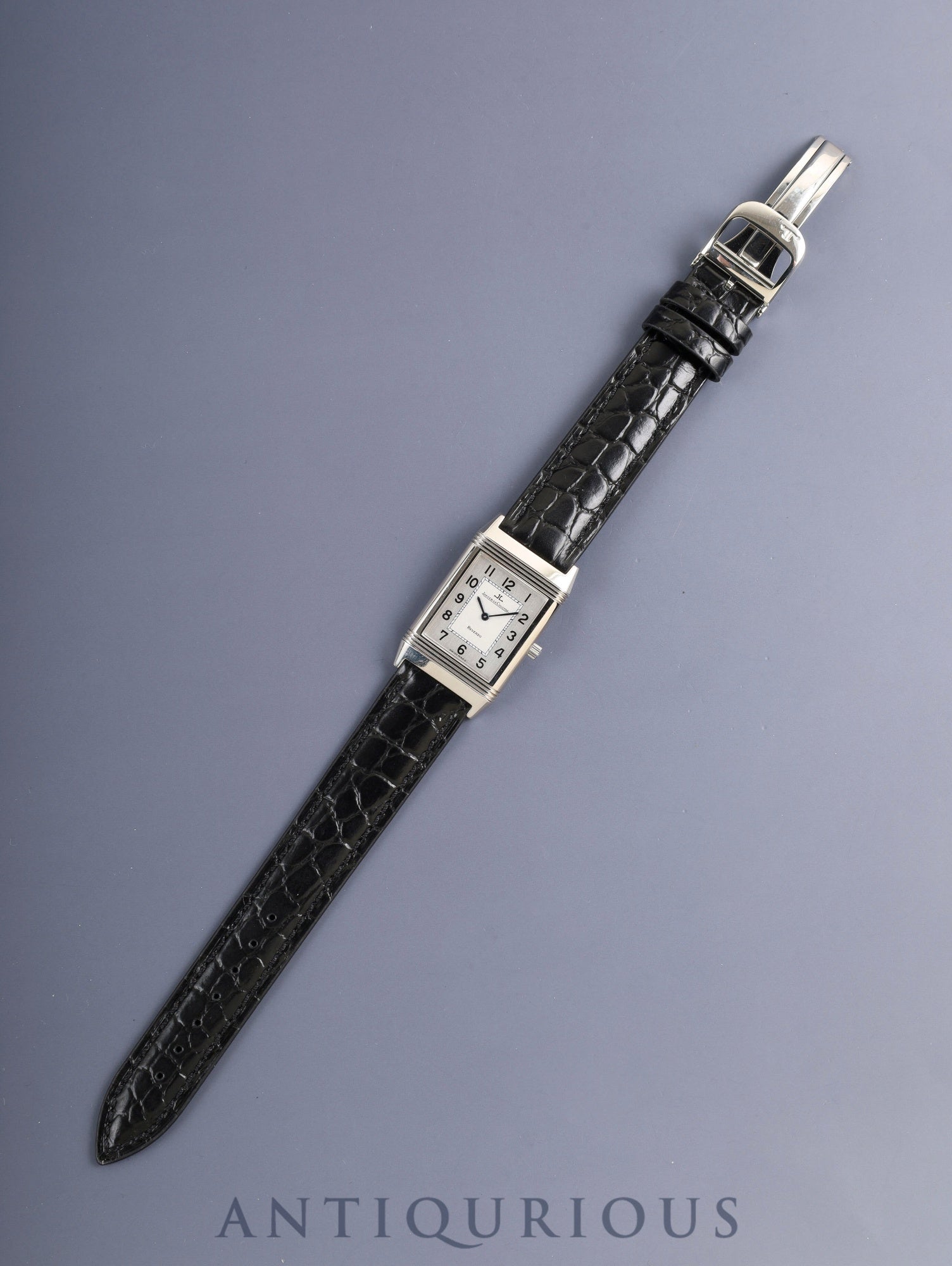 ジャガー・ルクルト レベルソ クラシック 250.8.86 手巻き Cal.846/1 SS 革 純正バックル(SS)シルバーアラビア文字盤(SWISS MADE表記)オーバーホール済み