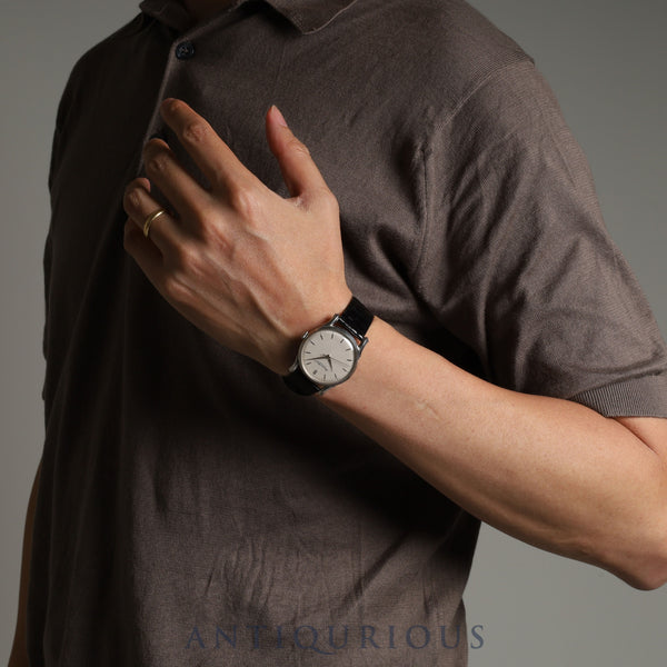 IWC オールドインター 手巻き Cal.89 SS 革 純正尾錠(SS)シルバー文字盤 2024/6/13 OH済み アイダブリュシー