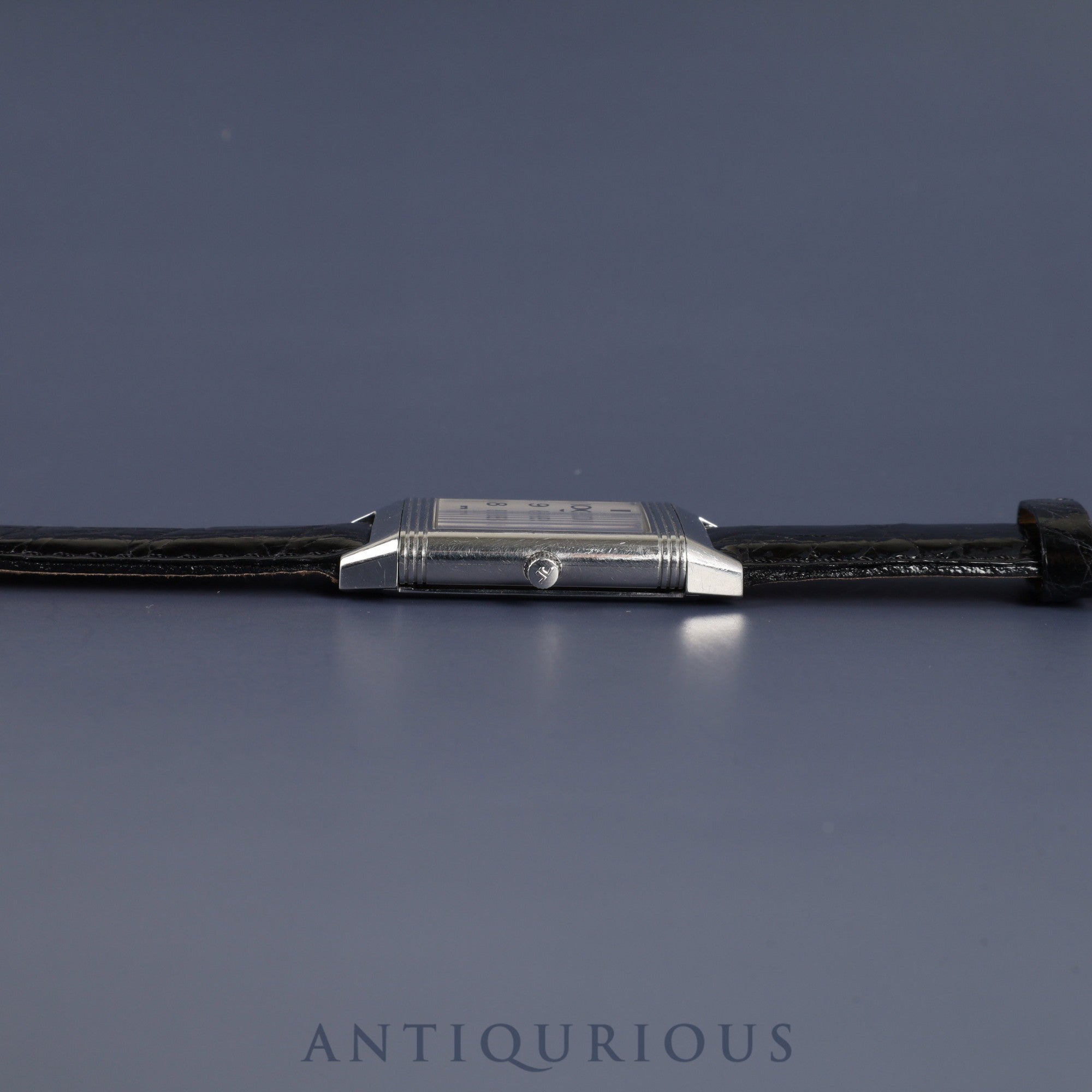 Jaeger-LeCoultre Reverso Classic 250.8.86 Manual Winding Caliber 846/1 Stainless Steel Leather Strap with Genuine Stainless Steel Buckle, Silver Arabic Dial, Overhauled