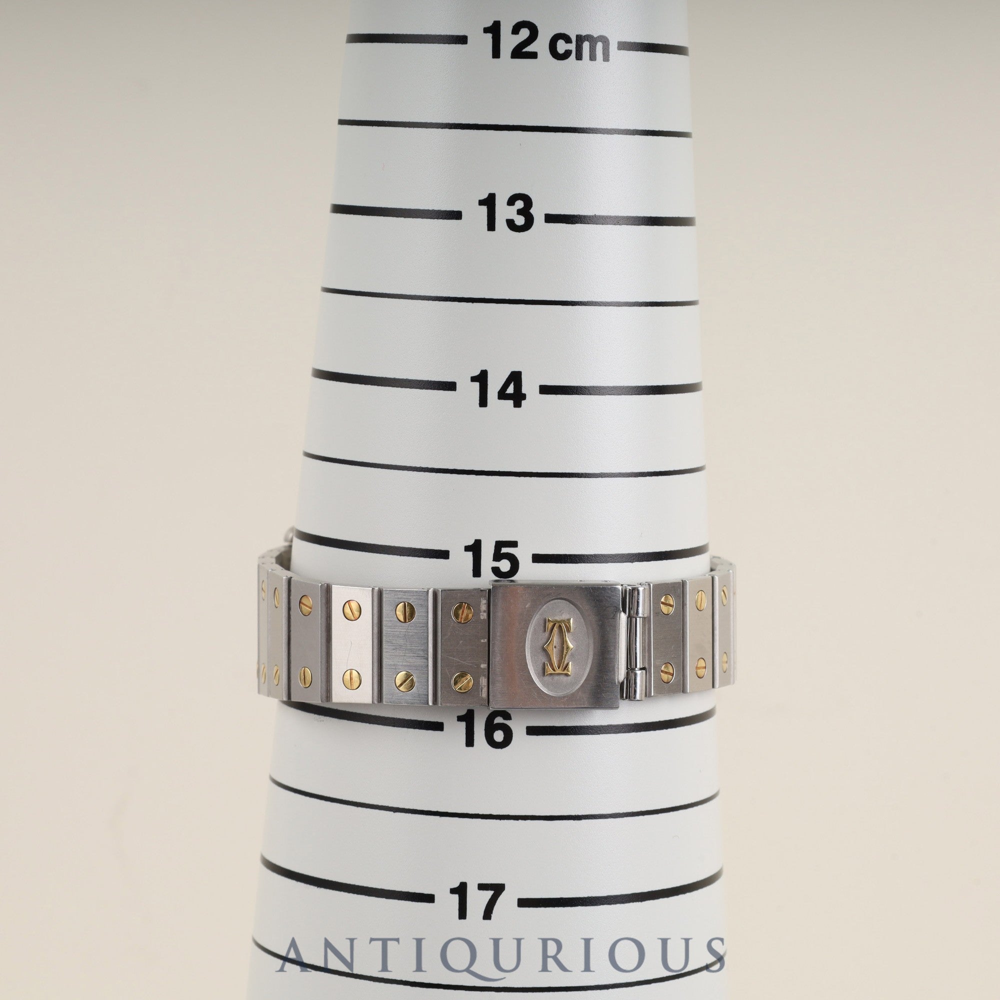 Cartier Santos Cale LM AC23.80GR OR0.750GR 4.05GR/2961 Automatic Caliber 2671 Stainless Steel/Yellow Gold White Roman Dial Overhauled