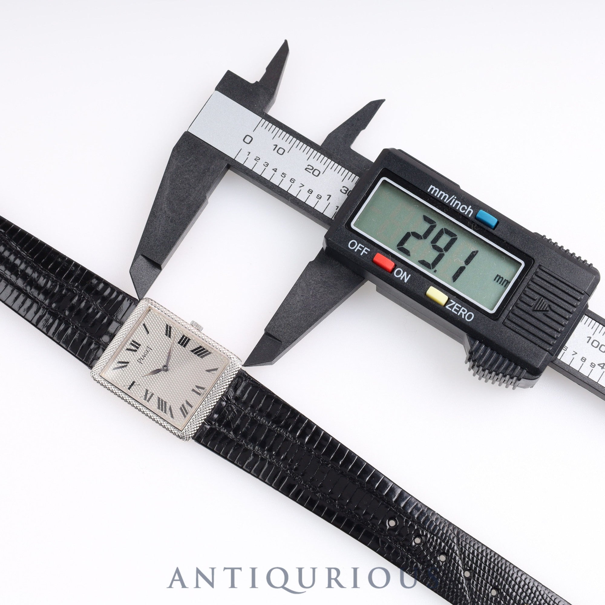 ピアジェ レクタンギュラーケース 9152 手巻き Cal.9P2 WG 革 グレー文字盤