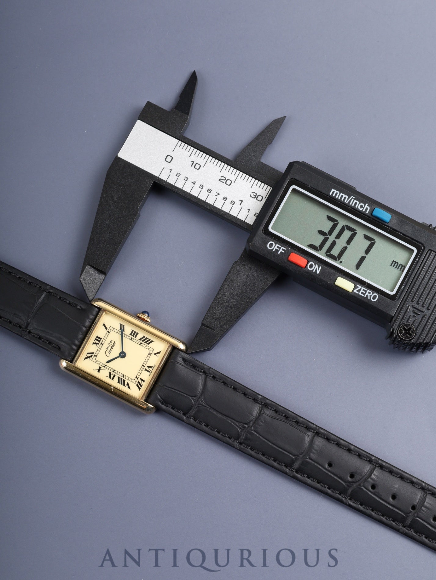 カルティエ マストタンク LM 手巻き Cal.78-1/ETA2512-1 SV925 革 純正尾錠(GP)アイボリーローマン文字盤 (SWISS MADE表記) オーバーホール済み