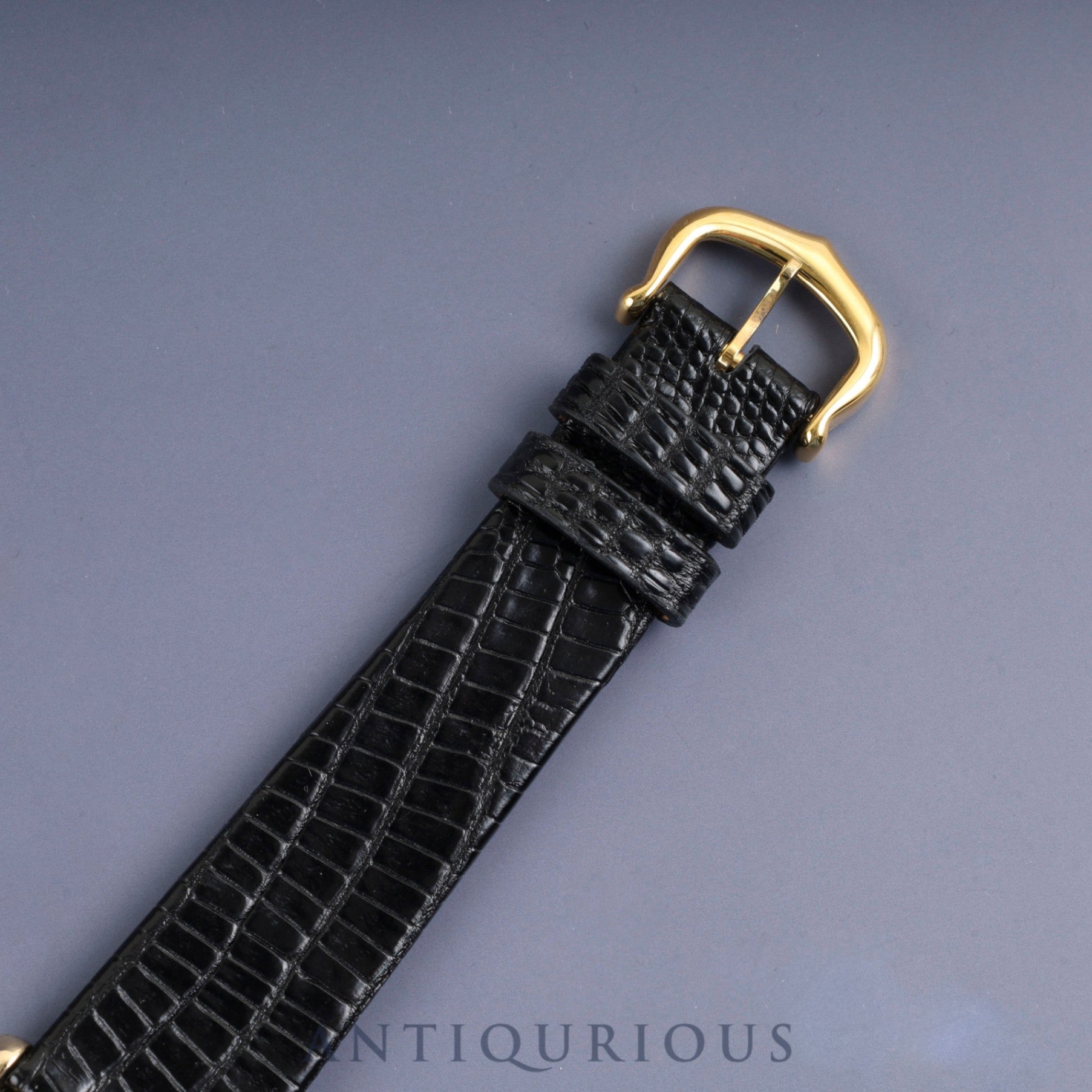 カルティエ マストタンク LM 手巻き Cal.78-1 SV925 革 純正尾錠(GP) オニキス文字盤 1976年頃~1981年頃 オーバーホール済み