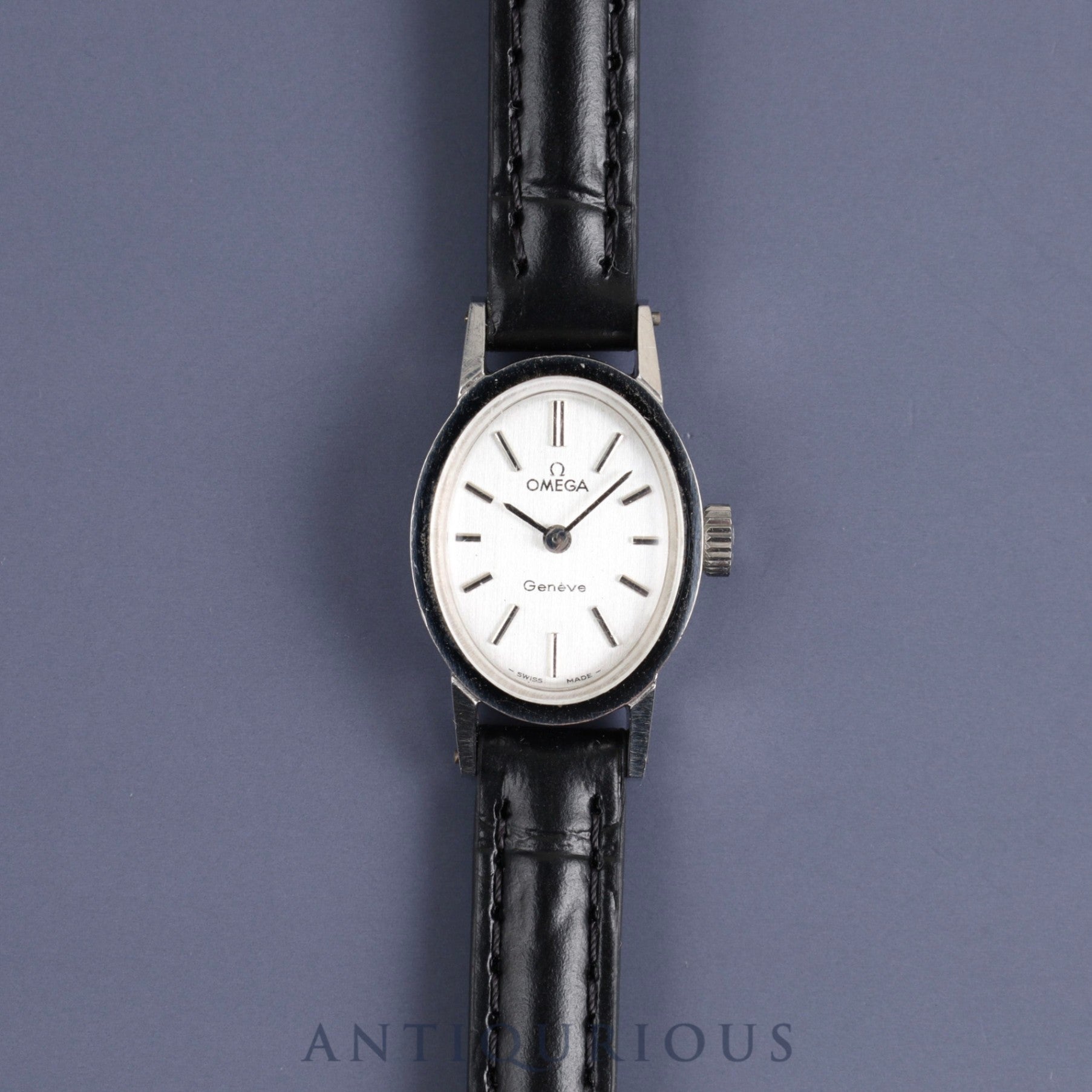 オメガ ジュネーブ 511.0363 手巻き SS 革 社外尾錠(SS)シルバー文字盤 オーバホール済み