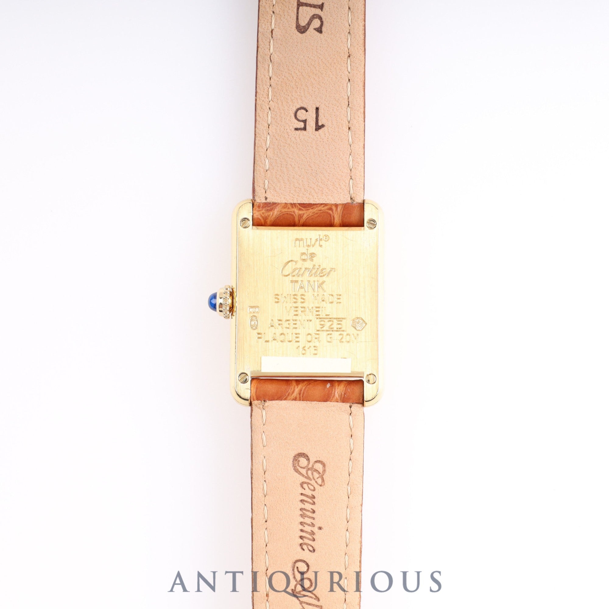 Cartier Must Tank SM QZ 1613 Genuine Buckle 500 Pieces Limited Edition Dial Cartier Boutique Complete Service