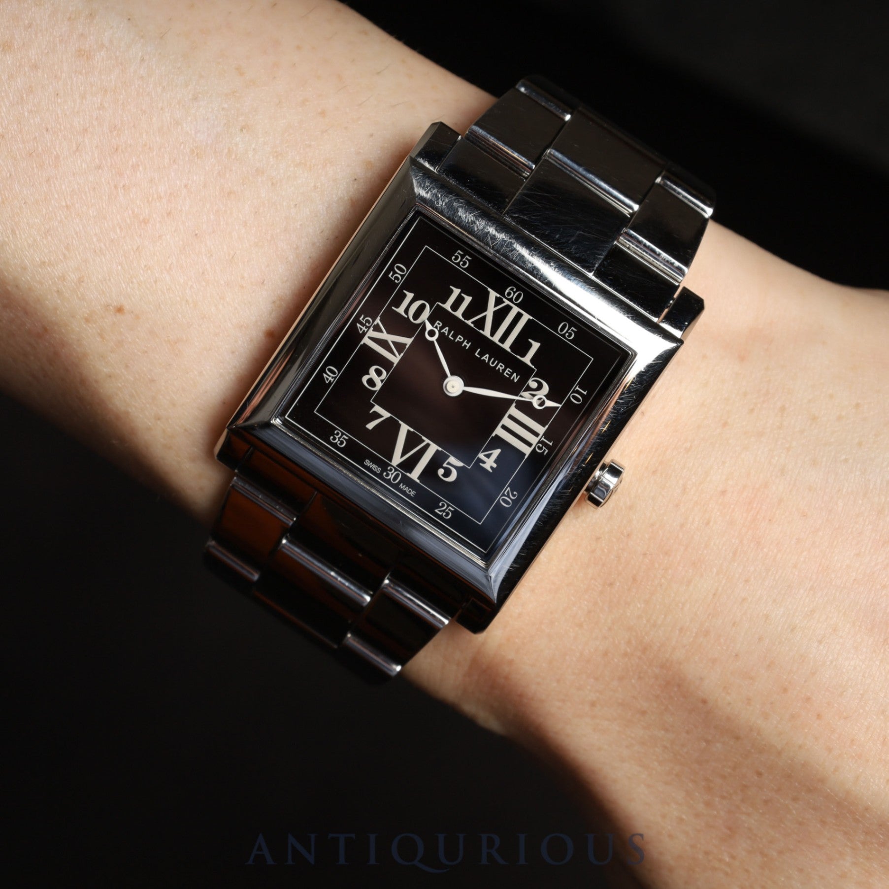 Ralph Lauren Slim Classic 867 RLR0150000 Automatic, Stainless Steel, Black Dial, Booklet, Warranty Card (2018), 2 Links, Overhauled