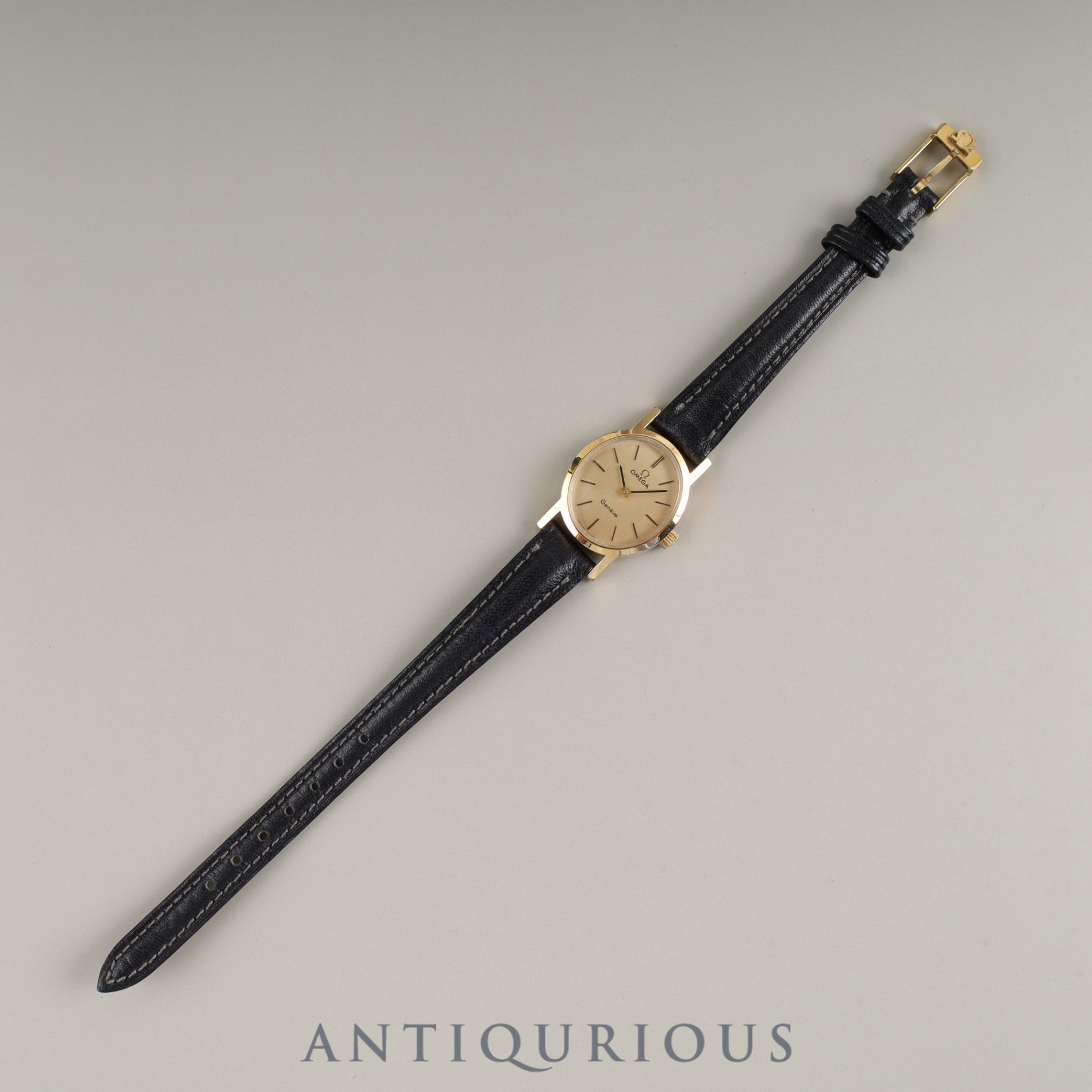 Omega Geneve 5511.0411 Manual winding Cal.625 GP Leather Genuine buckle (GP) Gold dial Overhauled