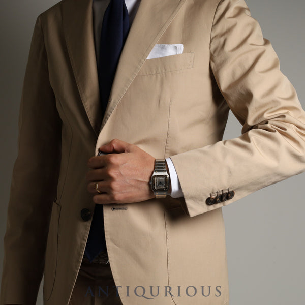 カルティエ サントス ガルベ LM 187901 クォーツ SS/YG グレー文字盤 カルティエブティックコンプリートサービス済み