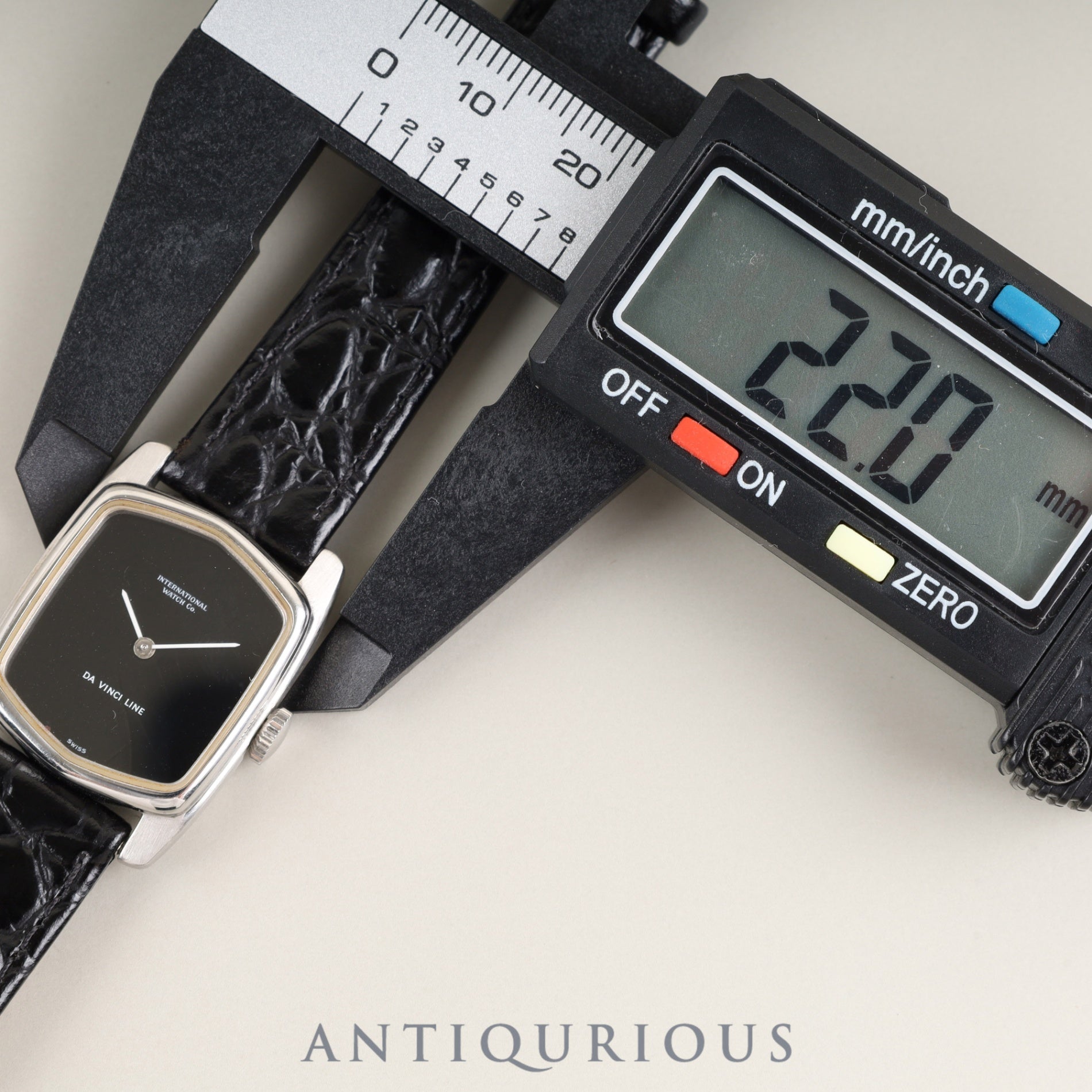 アイダブリュシー ダヴィンチライン 手巻き Cal.- SS 革 純正尾錠(SS)ブラック文字盤 オーバーホール済み