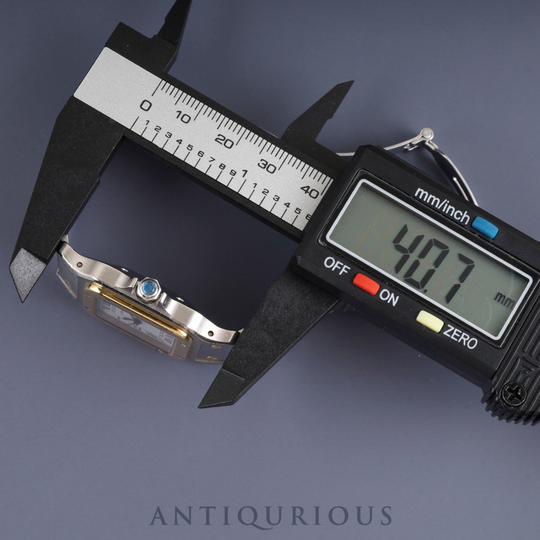 カルティエ サントス ガルベ LM AC23.80GR OR0.750 4.05GR / 2961 自動巻き Cal.2671 SS/YG SS/YG ホワイトローマン文字盤 オーバーホール済み