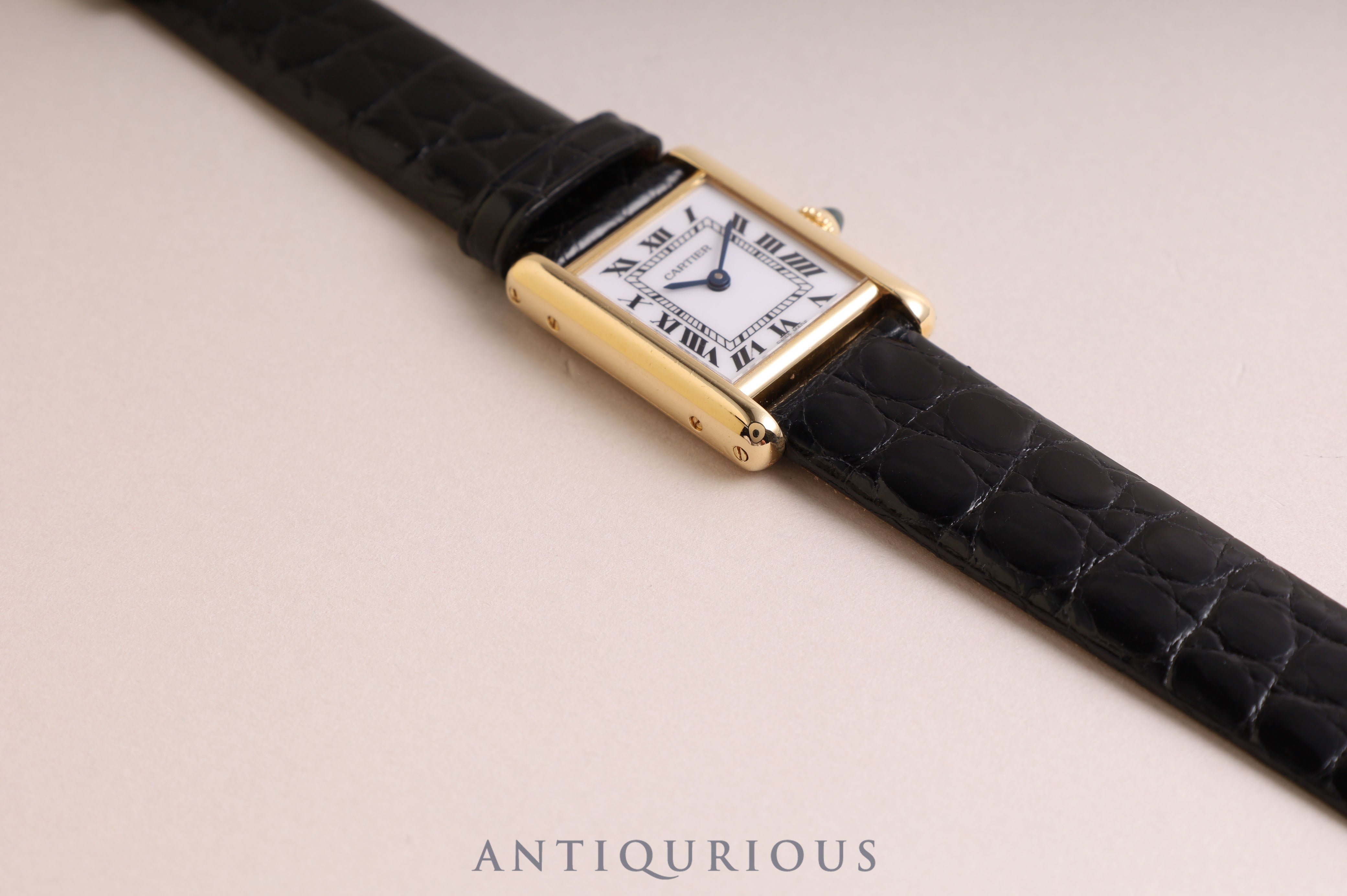 Cartier Tank Louis Cartier MM YG Manual Winding Completed Service in May 2023