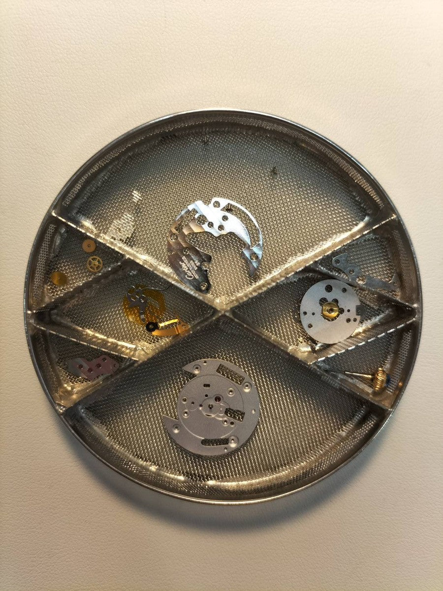 Cartier Must Vendôme VLC SM 590004 Quartz Caliber 90 SV925 Leather Watch with Genuine D-buckle (GP) Opalescent Dial Overhauled