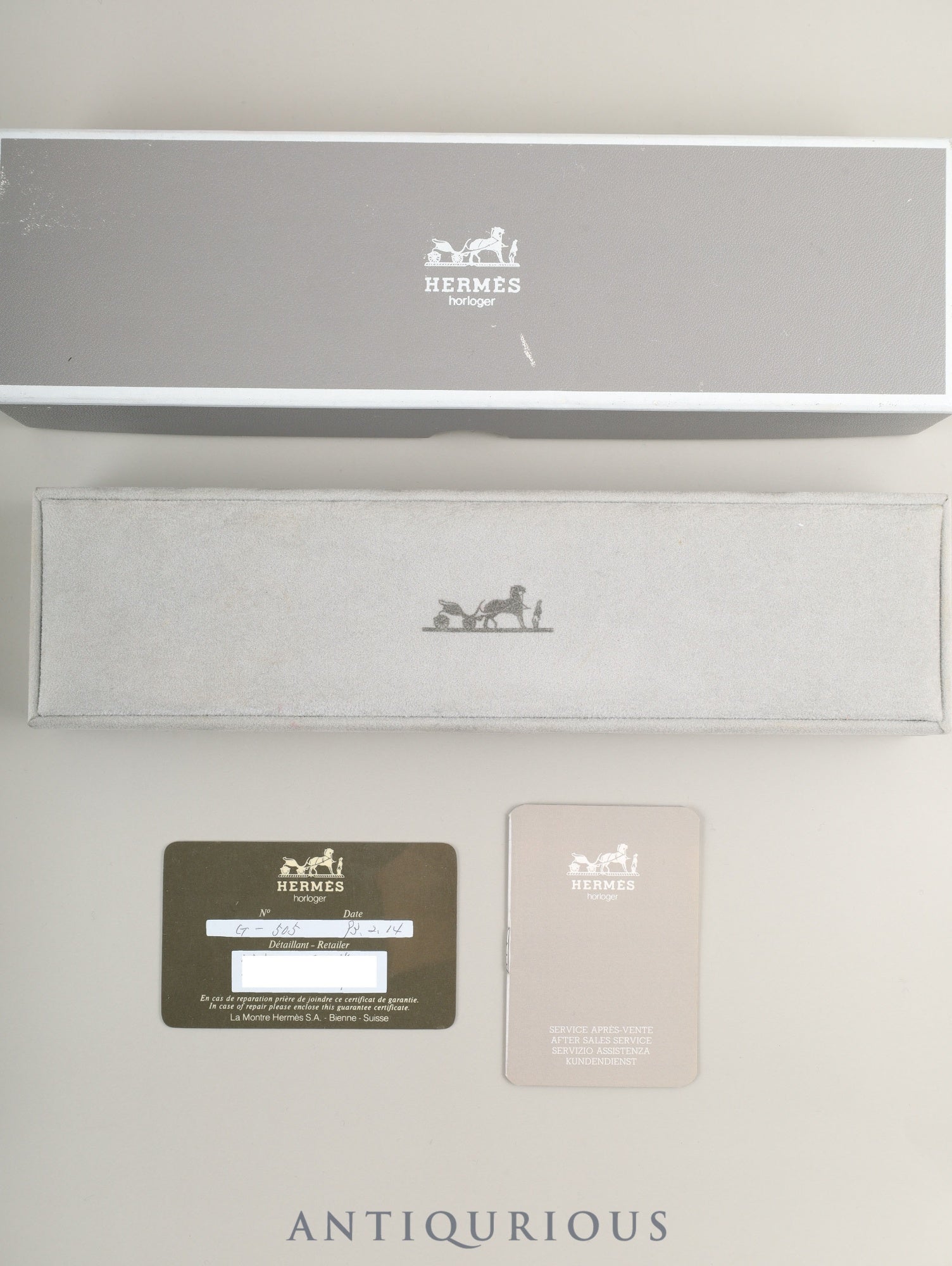 エルメス ケリーウォッチ 39.01 クォーツ GP 純正革ベルト(○U刻:1991年)社外尾錠(GP) ボルドー文字盤 箱 冊子 保証書(1993年)オーバーホール済み