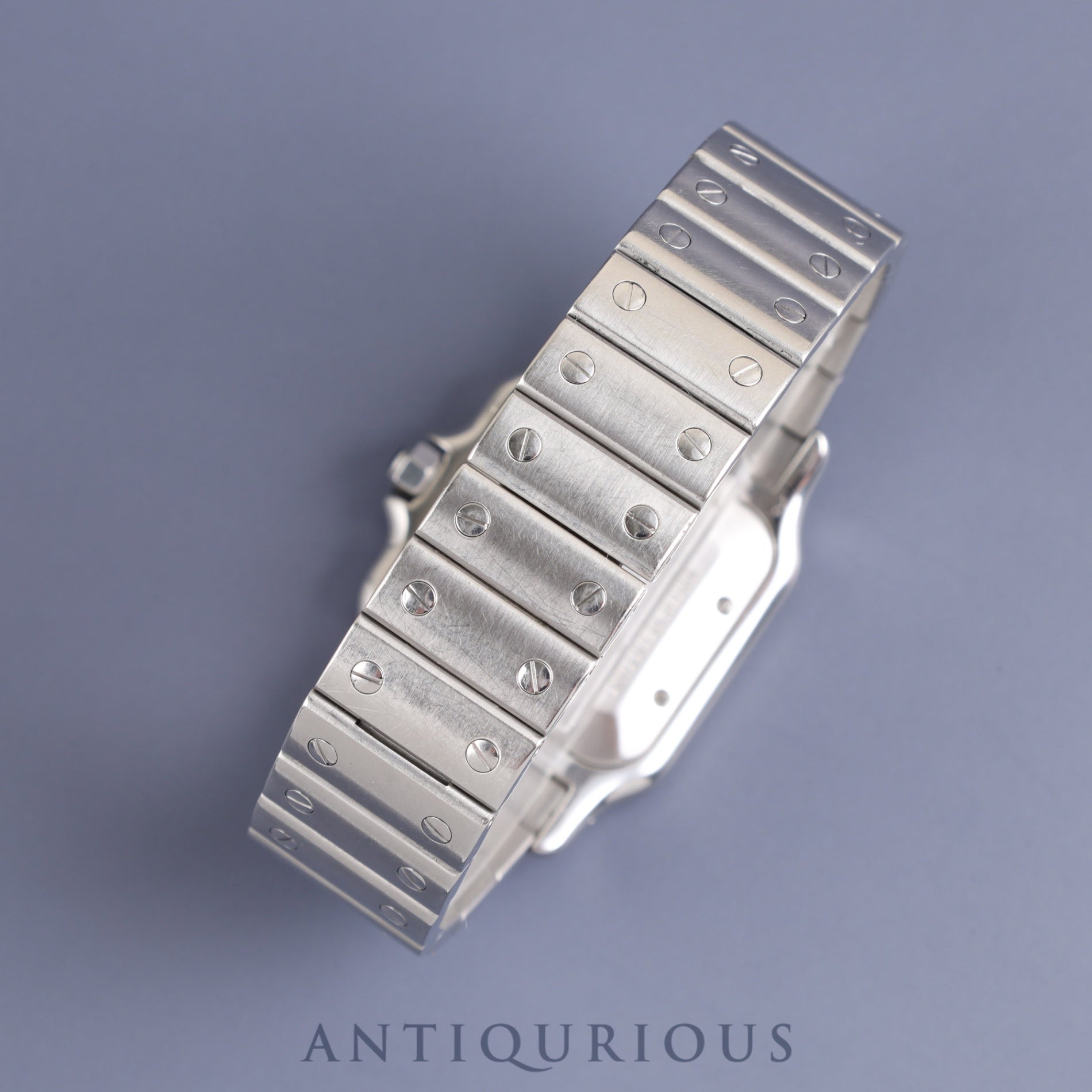 カルティエ サントス ガルベ LM 2319 自動巻き SS SS ギョーシェシルバーローマン文字盤 オーバーホール済み