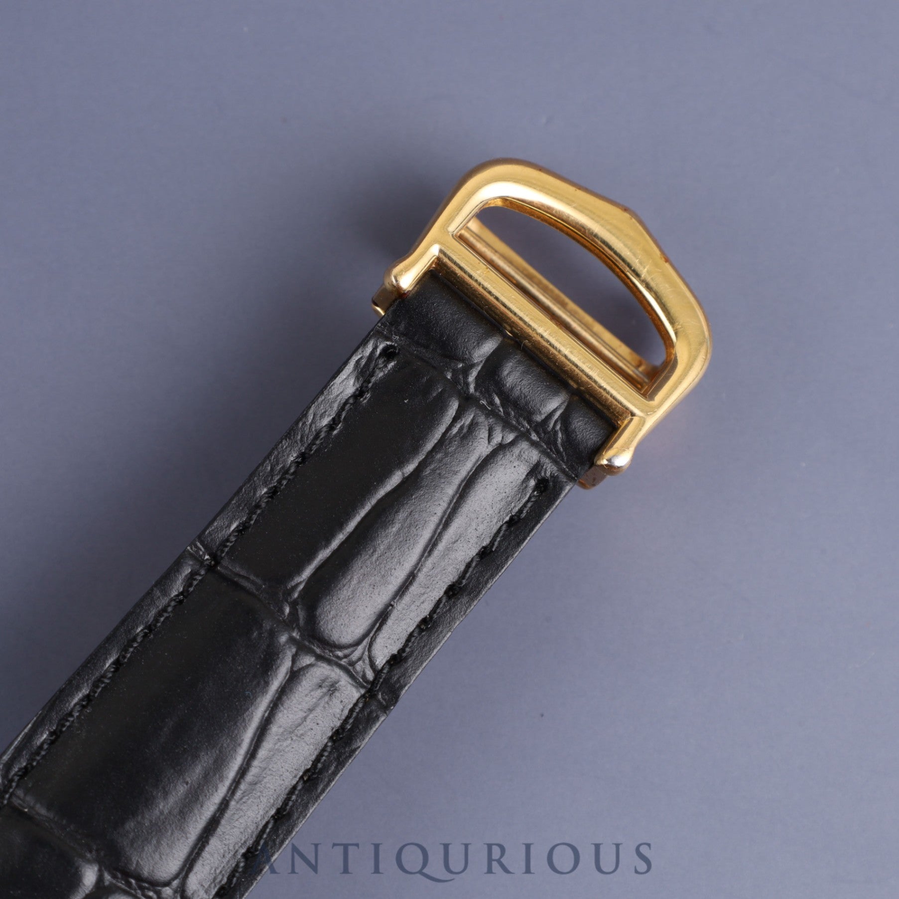 Cartier Must Tank GM (XL) W1017454 / 2413 Quartz Cal.687 SV925 Leather Genuine Buckle (GP) Ivory Roman Dial Overhauled