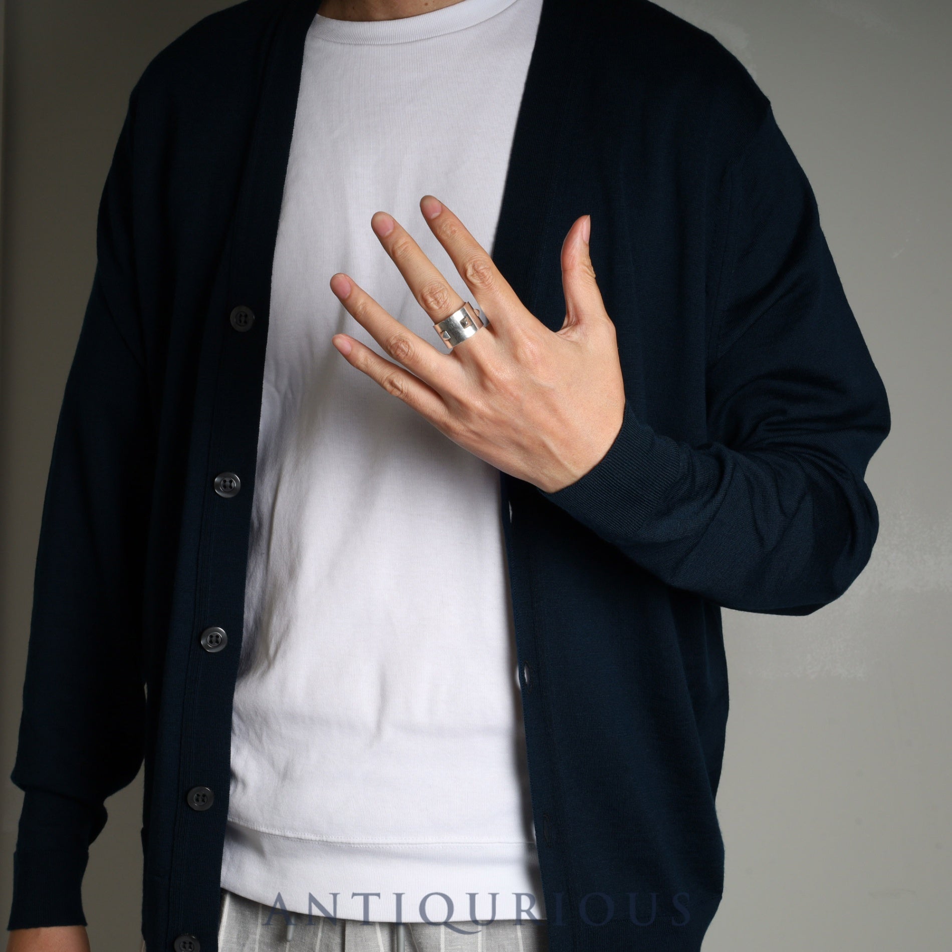 エルメス リング ミニクルー GM スターリングシルバー #57 箱 19年刻