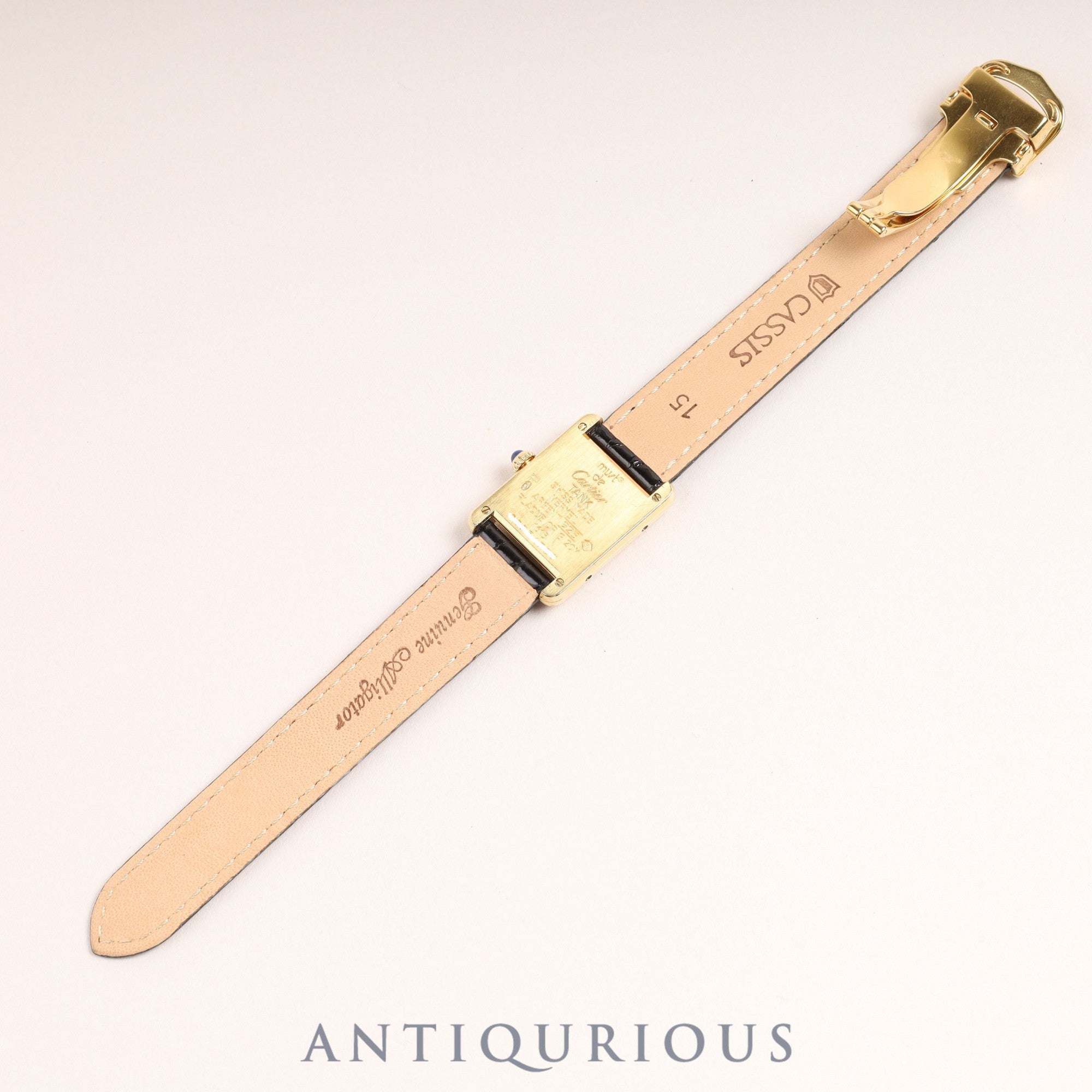 カルティエ マストタンク SM QZ アイボリーローマン文字盤 フルメンテナンス済み