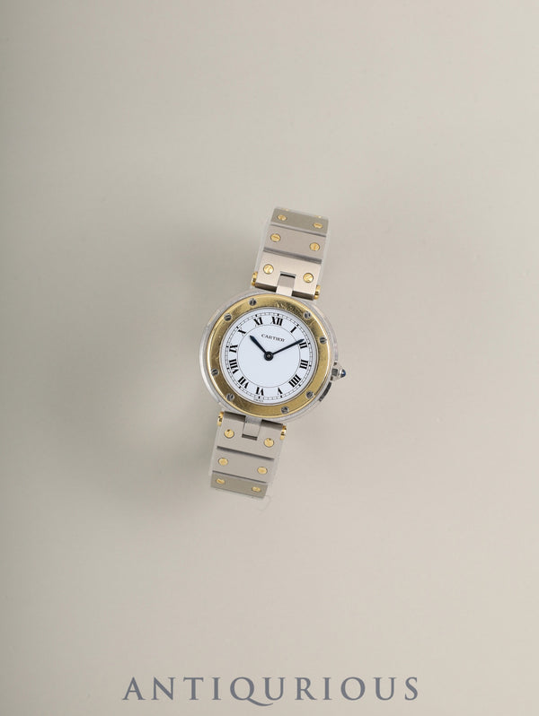 カルティエ サントス ヴァンドーム SM 84038288 / 8191 クォーツ Cal.81 SS/YG SS/YG ホワイトローマン文字盤(SWISS表記)オーバーホール済み