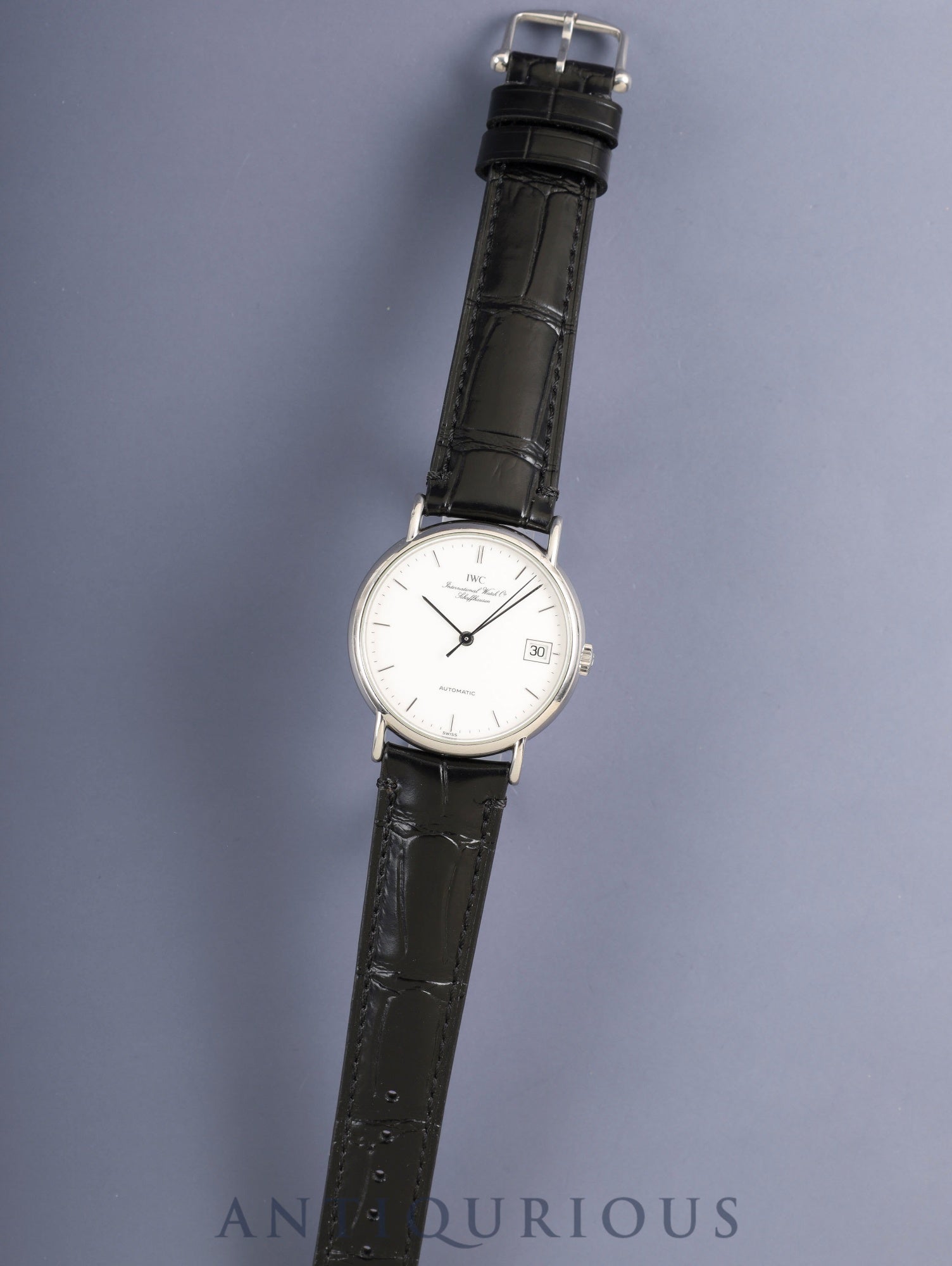 IWC ポートフィノ 3513-1 自動巻き Cal.C.37521 SS 革 純正ピンバックル(SS)ホワイト文字盤(SWISS表記)オーバーホール済み アイダブリュシー