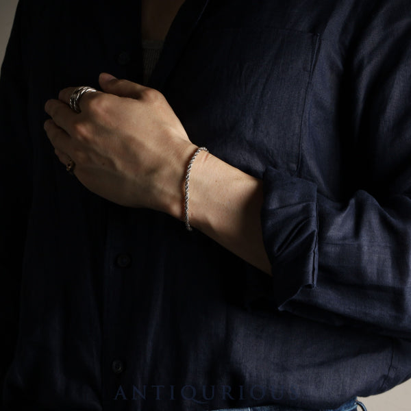 Tiffany Bracelet, Twist Chain, SV925/750, Wrist Circumference: Approx. 17.5cm