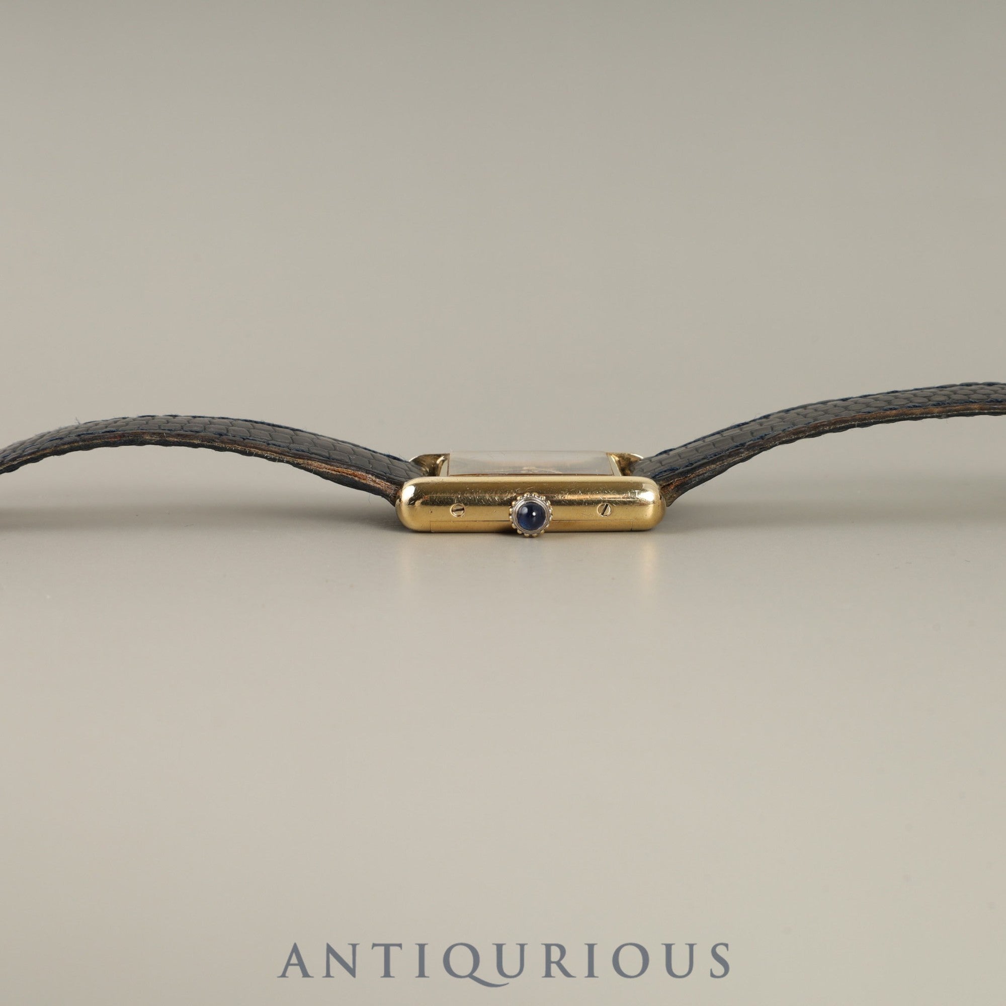 カルティエ マストタンク SM 手巻き Cal.78-1 SV925 純正革ベルト 純正尾錠(GP)ラピスラズリ文字盤 オーバーホール済み