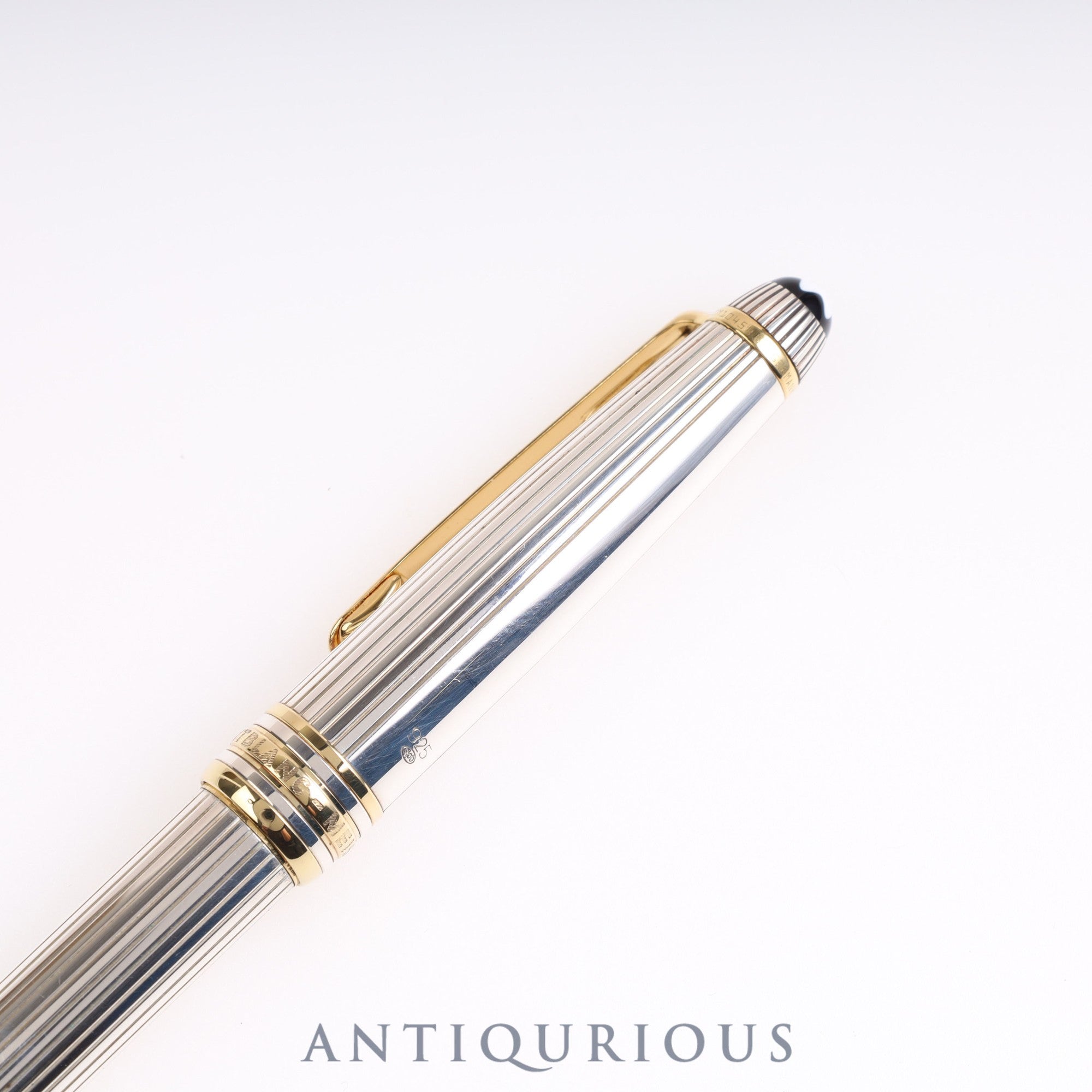 Montblanc Meisterstuck Solitaire Ballpoint Pen SV925 Cap New Refill