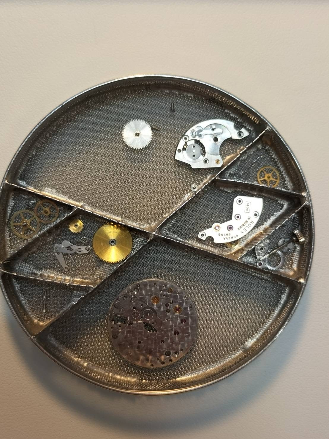 Rolex Cellini 3805 Manual winding Cal.1600 750WG Leather Genuine buckle (SS) Grey dial No. 27 (1969) Overhauled