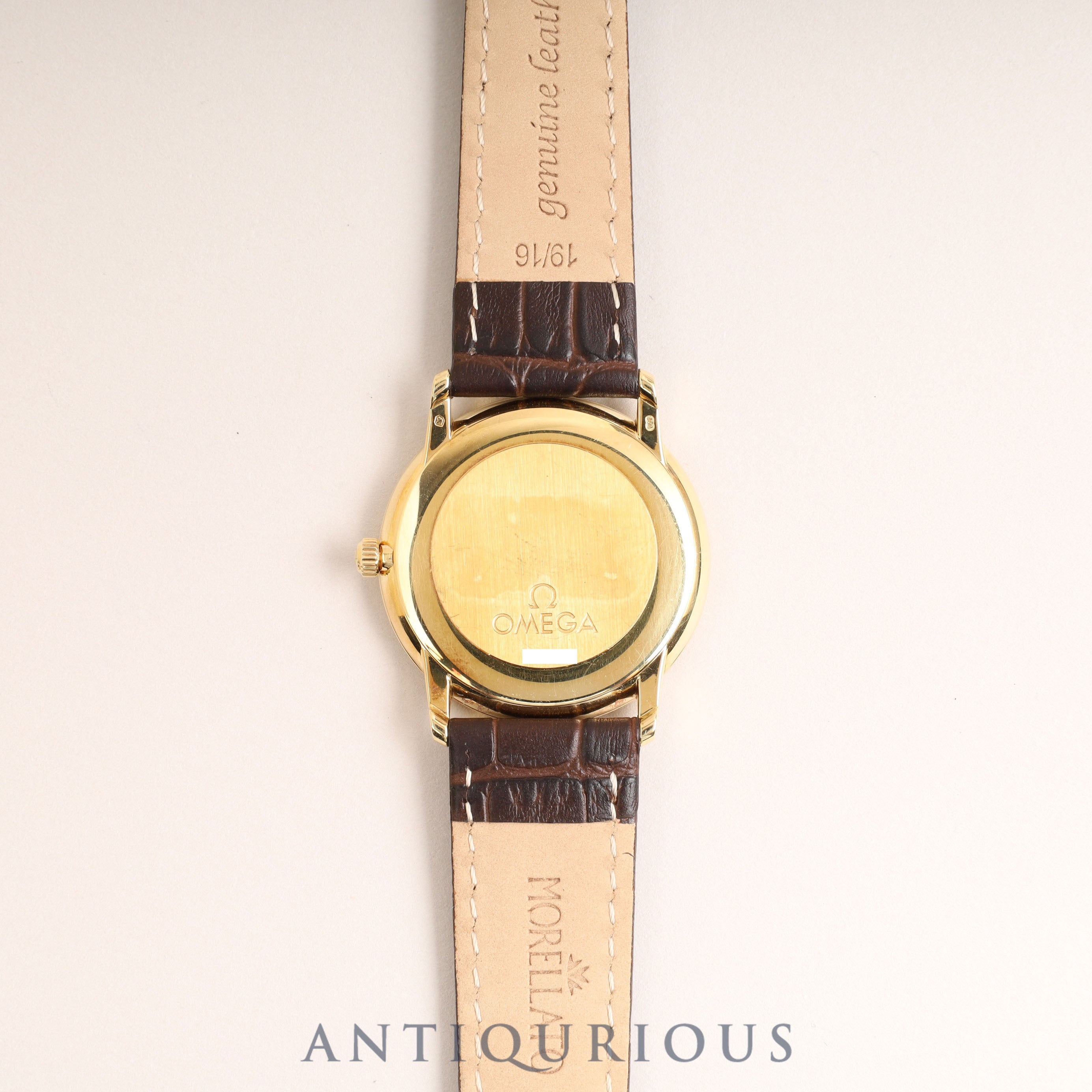Omega De Ville Prestige 4620.31 Manual winding Cal.652 YG Leather Genuine buckle (GP) Silver dial 34mm