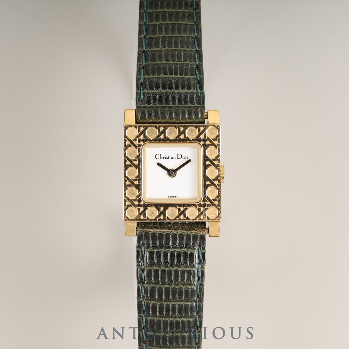 Christian Dior La Parisienne D60-159 Quartz GP Genuine leather strap Genuine buckle (GP) White dial Overhauled
