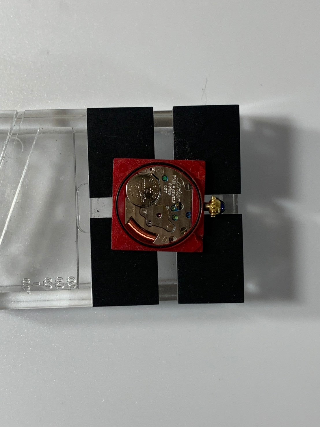 Cartier Must Tank SM 1613 Quartz Caliber 057 SV925 Leather Strap with Genuine D-Clasp (GP) Arabic CC Dial (SWISS Markings) Overhauled and Polished to Look Like New