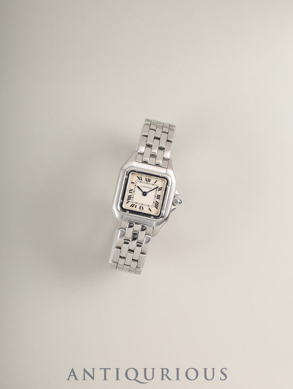 カルティエ パンテール SM W25033P5 / 1320 クォーツ SS SS ホワイトローマン文字盤 箱 冊子 保証書(2000年)オーバーホール済み