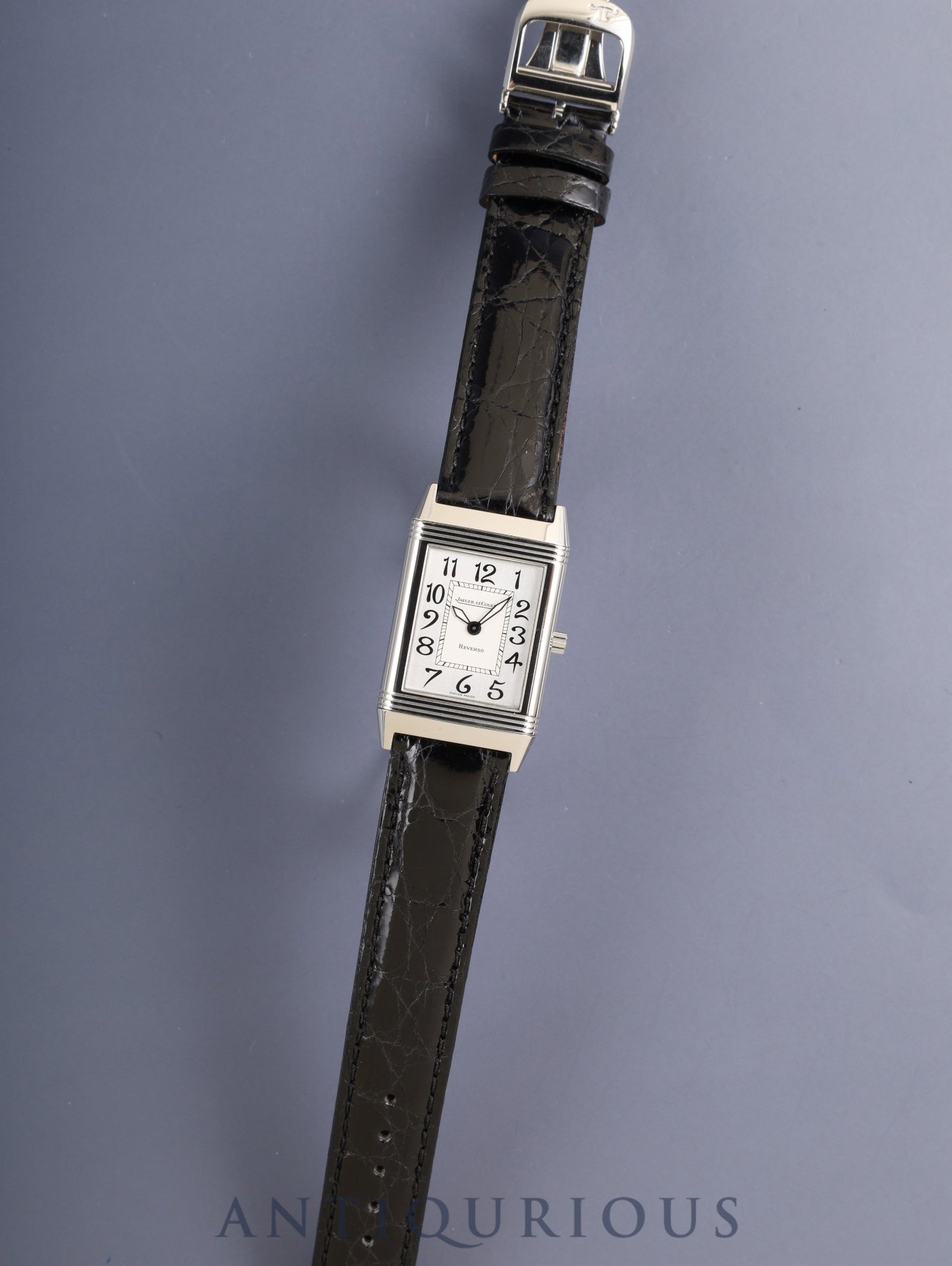 ジャガー・ルクルト レベルソ クラシック 250.8.86 手巻き Cal.846/1 SS 革 純正Dバックル(SS)シルバーアラビア文字盤 箱 冊子 保証書(2001年)純正レザーベルト オーバーホール済み