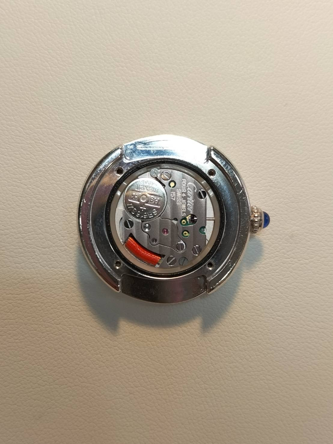 カルティエ マストトリニティ W1014945 / 2439 クォーツ Cal.157 SV925 純正革ベルト 純正Dバックル(SS) シルバーローマン文字盤 箱 冊子 オーバーホール済み