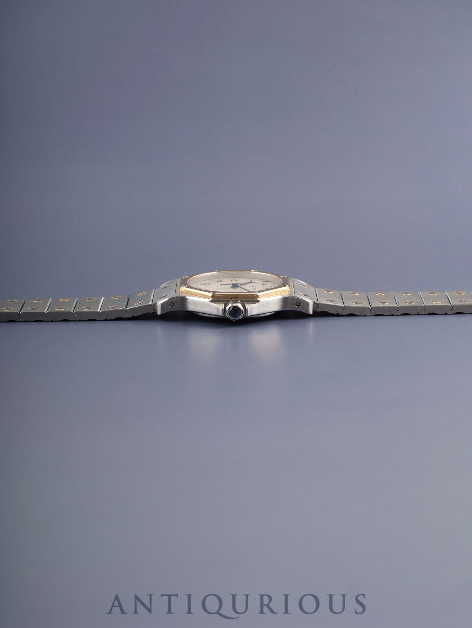 カルティエ サントス オクタゴン LM W2001583 / 187902 クォーツ Cal.87 SS/YG SS/YG アイボリーローマン文字盤(SWISS表記)オーバホール済み