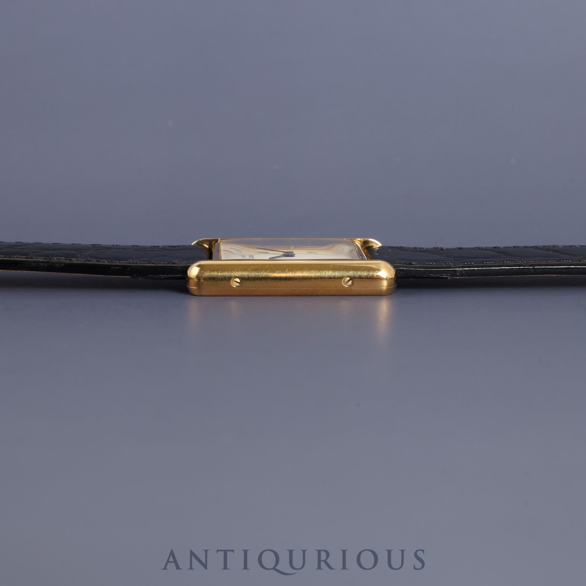 カルティエ マストタンク LM 590005 クォーツ Cal.90 SV925 革 純正尾錠(GP) ストレートローマン文字盤 オーバーホール済み