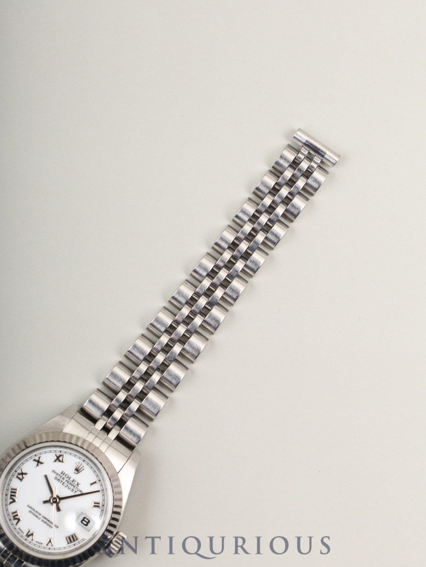 ロレックス デイトジャスト 69174 自動巻き Cal.2135 SS×WG SS ホワイト文字盤 箱 タグ 保証書(1999年)オーバーホール済み