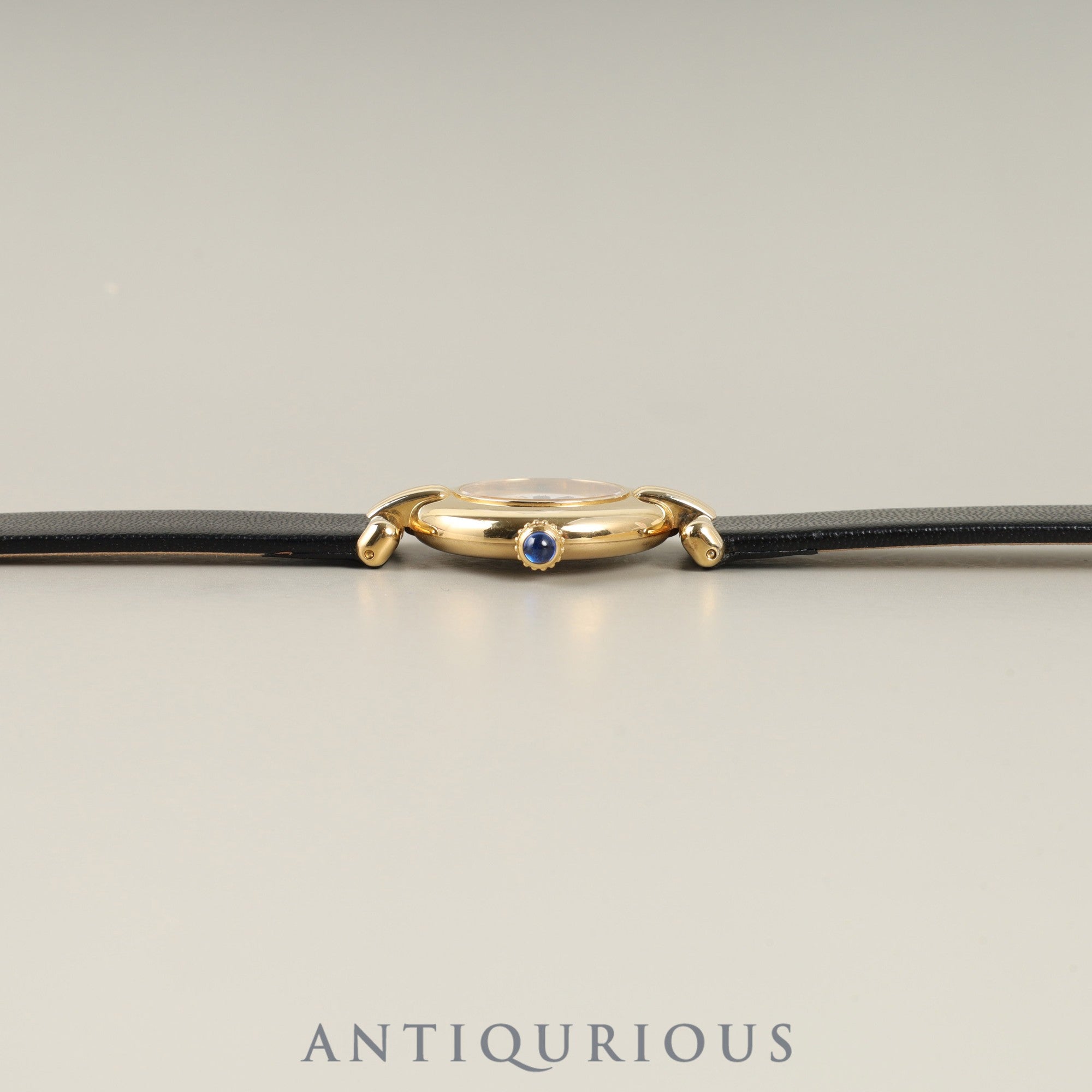 カルティエ マストコリゼ W1009954 / 1902 クォーツ SV925 革 純正尾錠(GP)ホワイト飛びローマンCC文字盤 オーバーホール済み