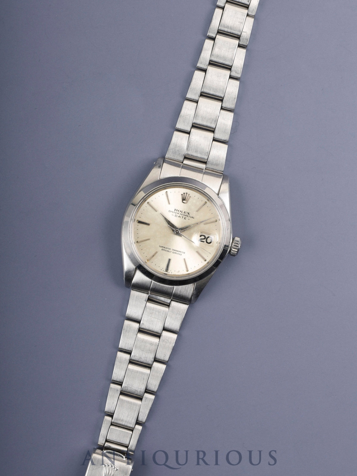 Rolex Oyster Perpetual Date 1500 Automatic Caliber 1560 Stainless Steel Silver Dial No. 11 (1964) Overhauled