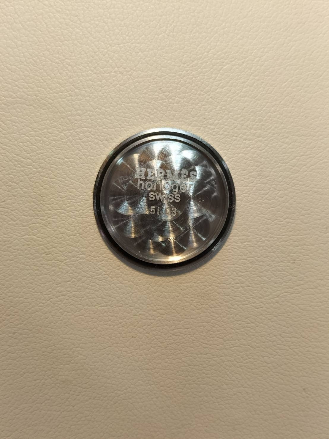 エルメス クリッパー 51.03 クォーツ Cal.- SS/GP SS/GP アイボリー文字盤 箱 冊子 保証書(1992年)オーバーホール済み