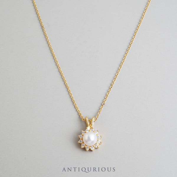 ティファニー ネックレス パール ダイヤ