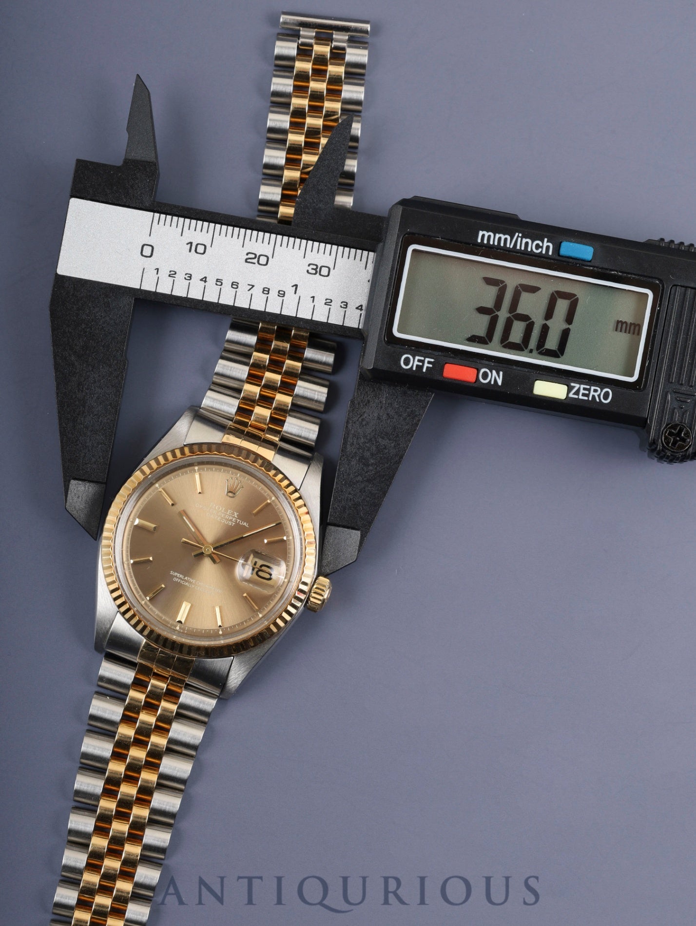 ロレックス デイトジャスト 1601/3 自動巻き Cal.1570 SS/YG SS/YG ゴーストシャンパン文字盤 30番台(1970年) オーバーホール済み