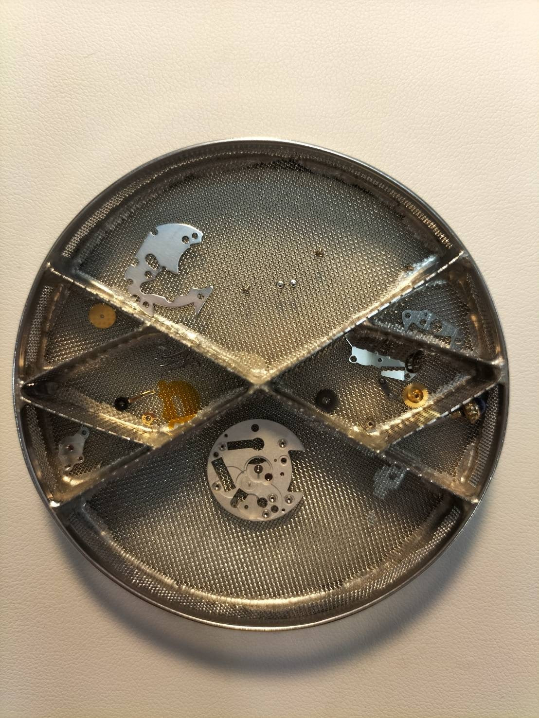 Cartier Must Trinity W1010644 / 2735 Quartz Cal.157 SV925 Leather Genuine D-buckle (GP) Silver Roman dial Overhauled