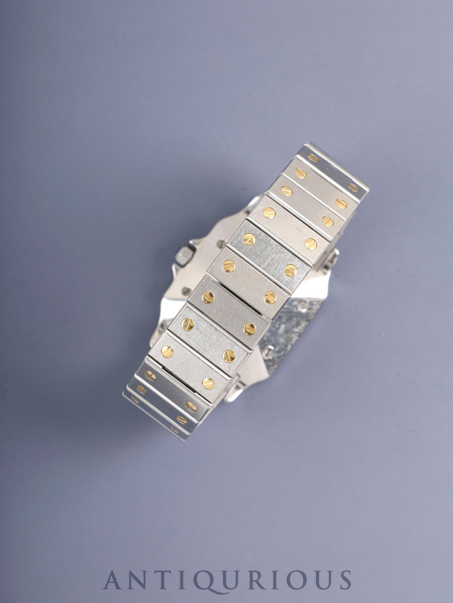 Cartier Santos Carrée LM 2961 Automatic Cal.2671 SS/YG SS/YG White Roman Dial (SWISS marking) Box Warranty (blank) Booklet Overhauled