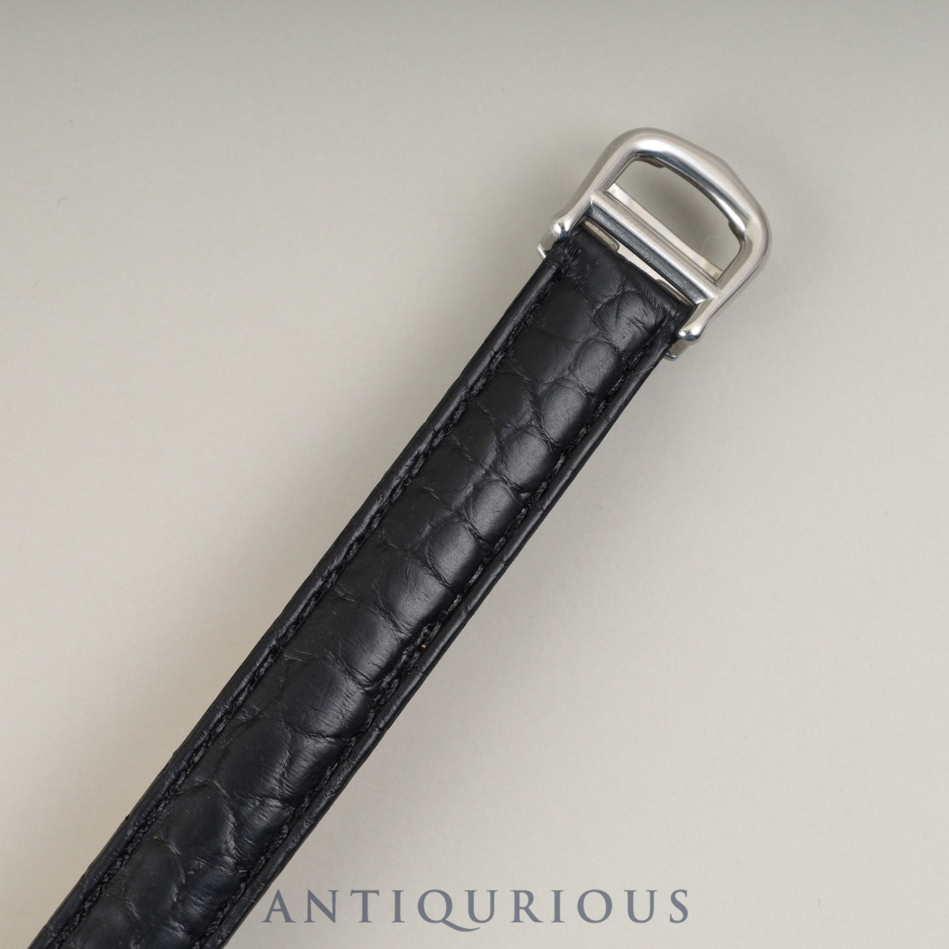 カルティエ マストコリゼ W1001665 / 690002 クォーツ Cal.90.06 SV925 革 純正Dバックル(SS) ホワイトローマン文字盤 箱 冊子 保証書(1995年) オーバーホール済み