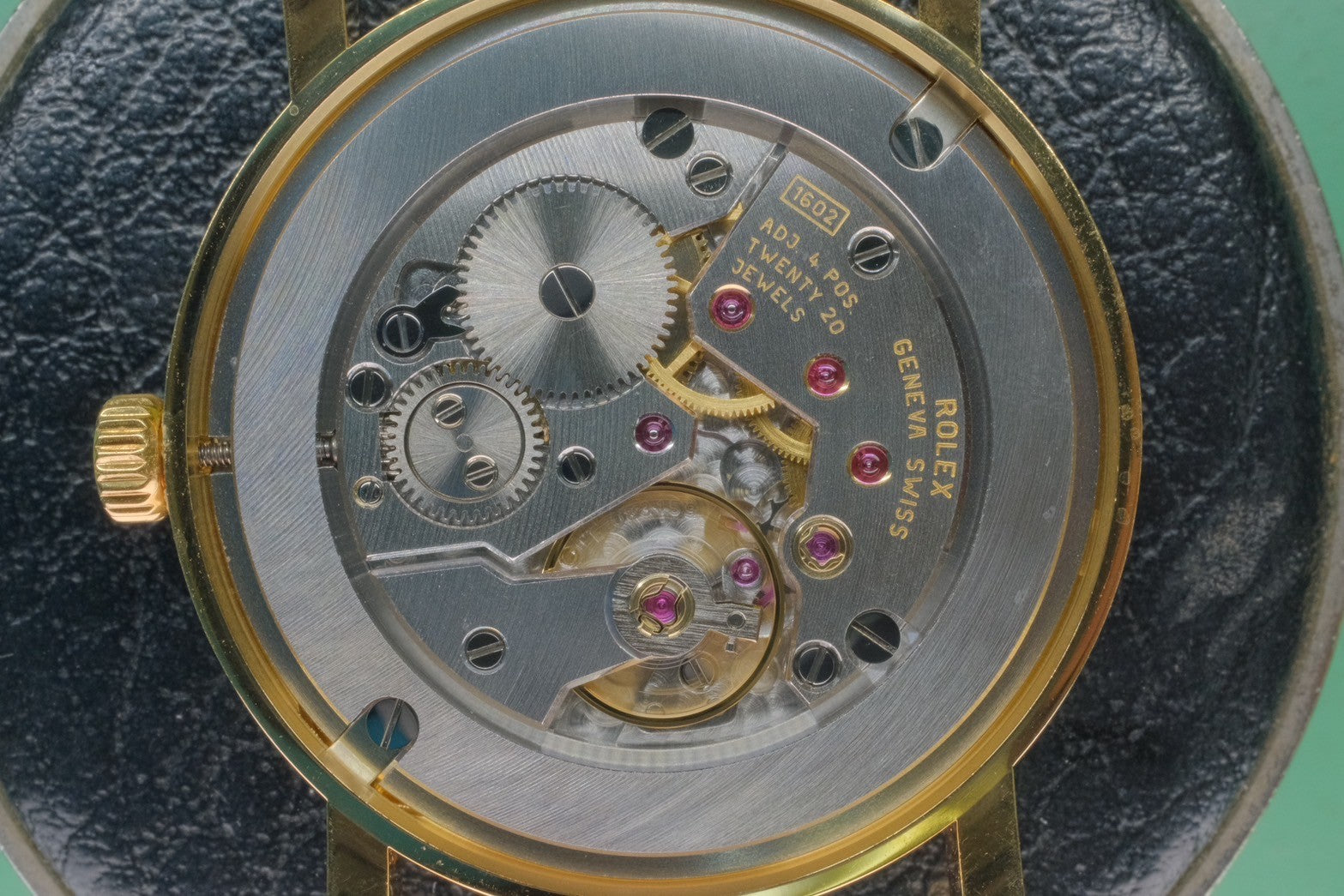 Rolex Cellini 5115/8 Manual winding Cal.1602 750 Leather Genuine buckle (750) Ivory engraved computer dial Warranty (2014) Genuine replacement belt Overhauled